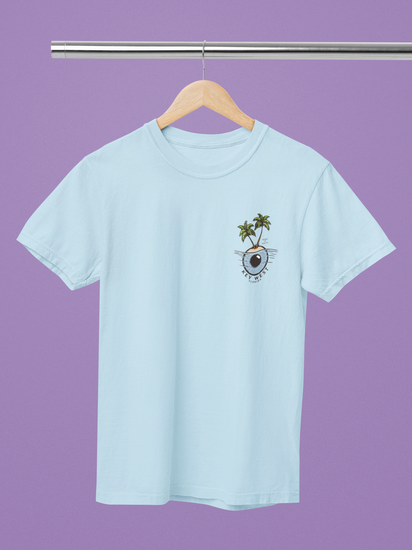 Garment Dyed Tee- EYE PALM TREE