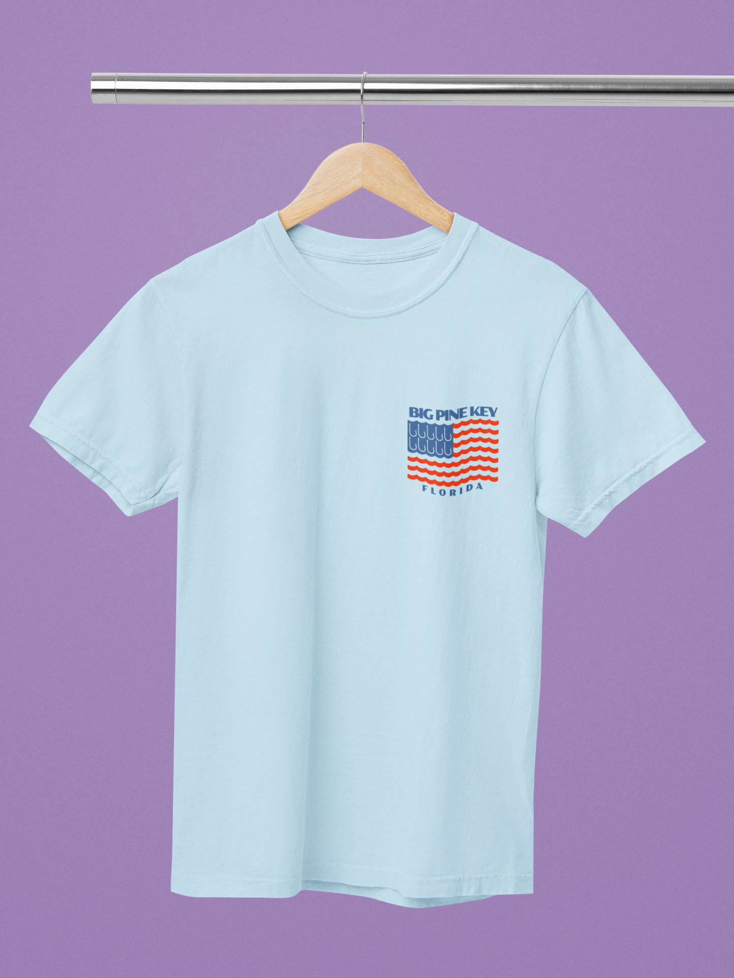 Garment Dyed Tee- BIG PINE FLAG