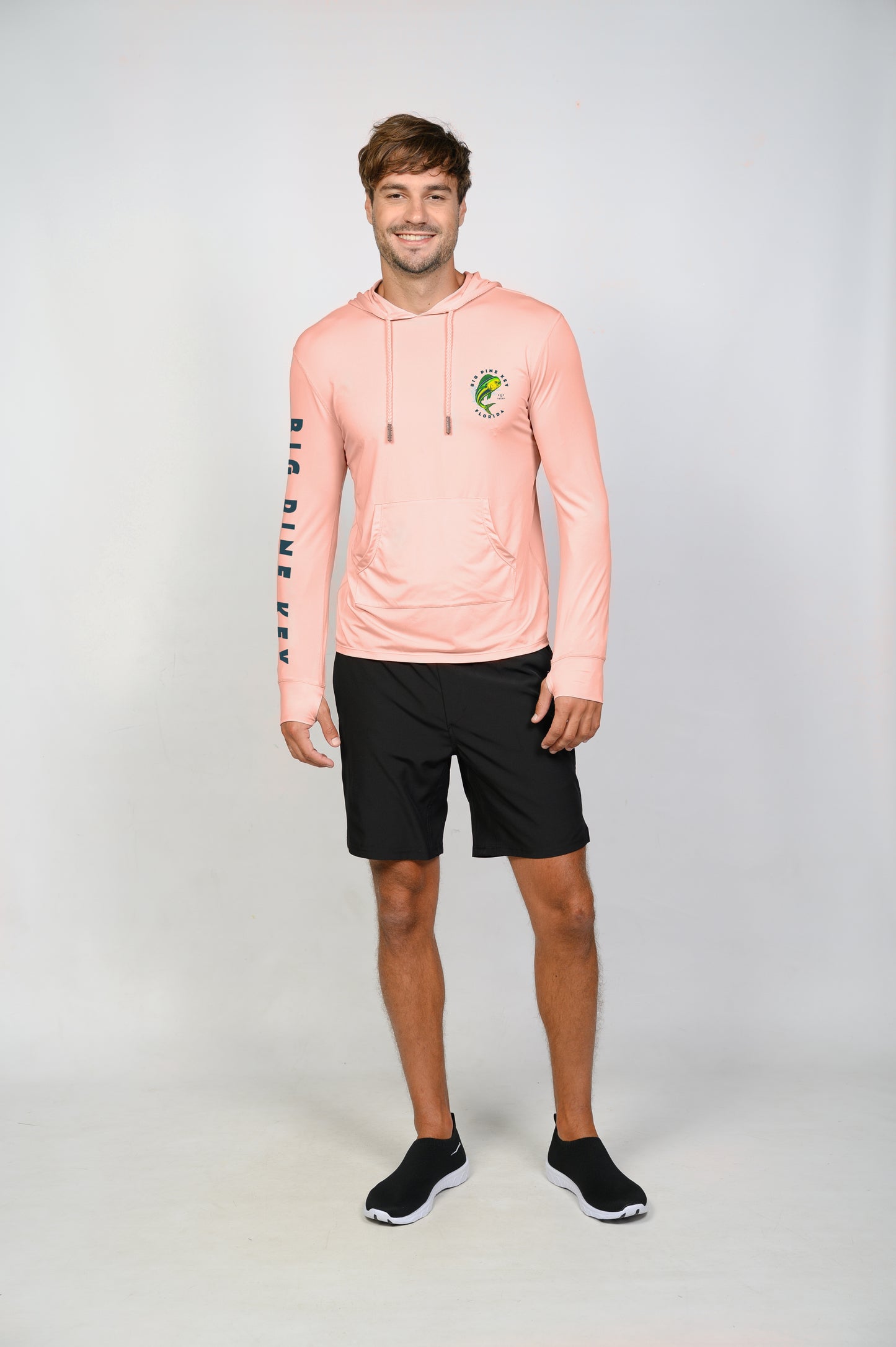 Unisex Hooded Dry Fit Shirt UPF50+- BIG PINE MAHI"