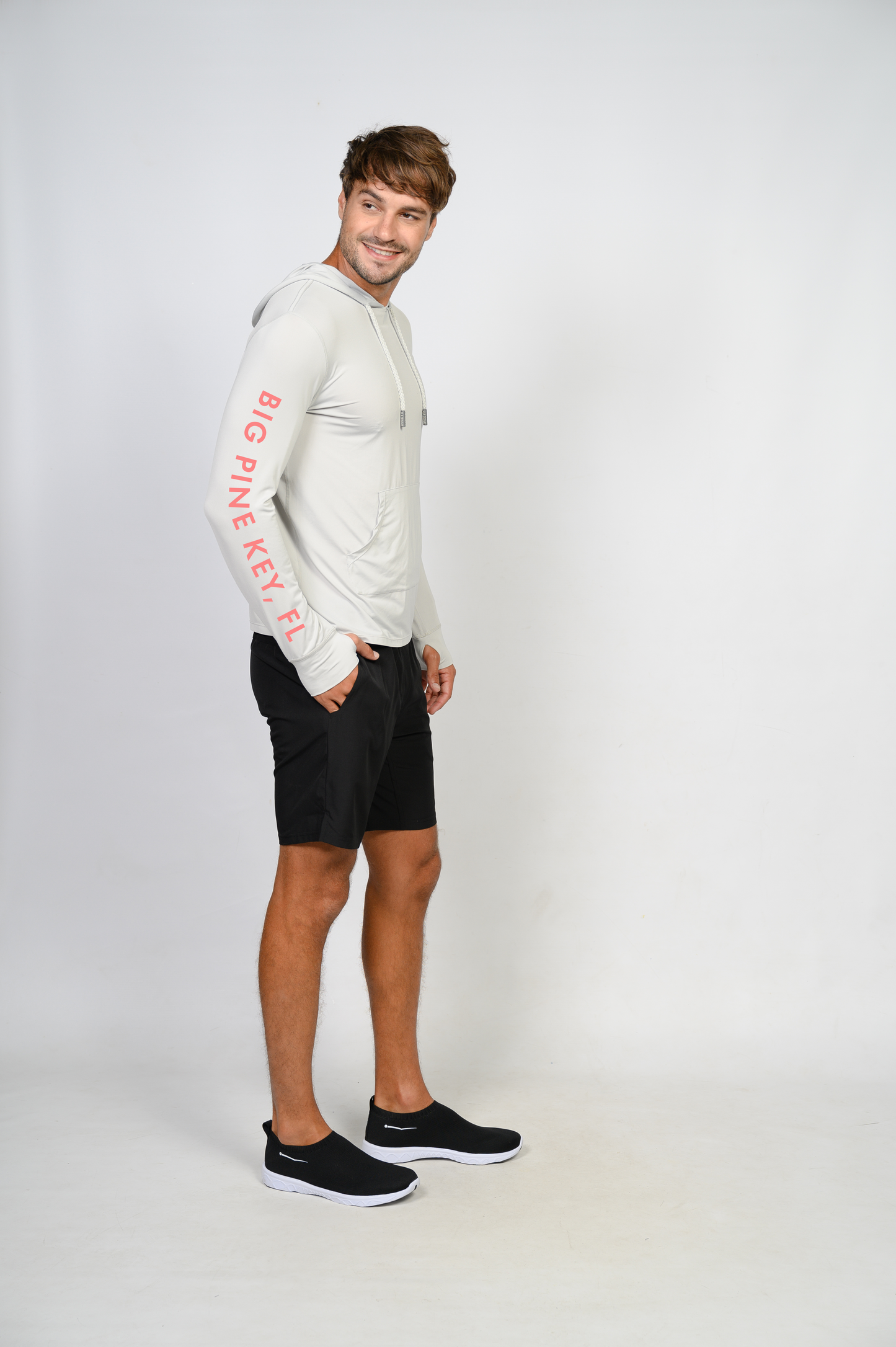 Unisex Hooded Dry Fit Shirt UPF50+- "BIG PINE MARLIN"