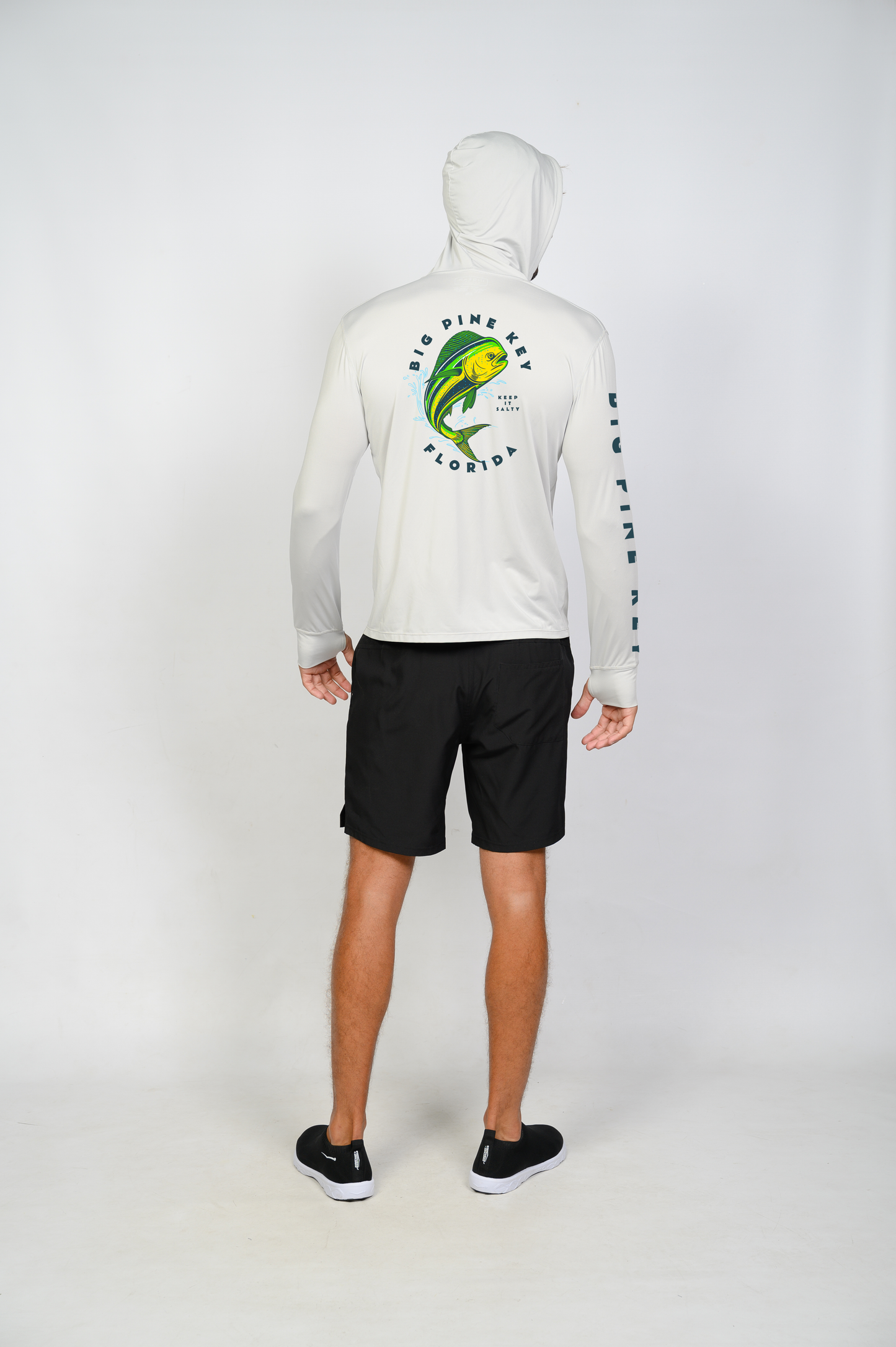 Unisex Hooded Dry Fit Shirt UPF50+- BIG PINE MAHI"