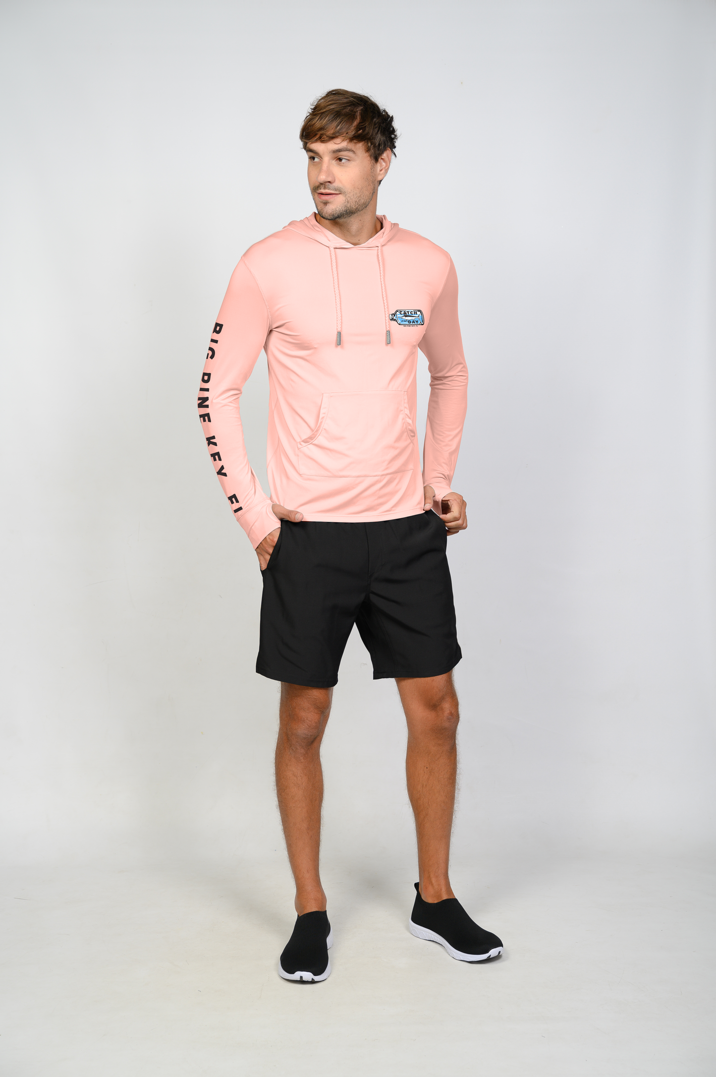 Unisex Hooded Dry Fit Shirt UPF50+- "BIG PINE MARLIN"