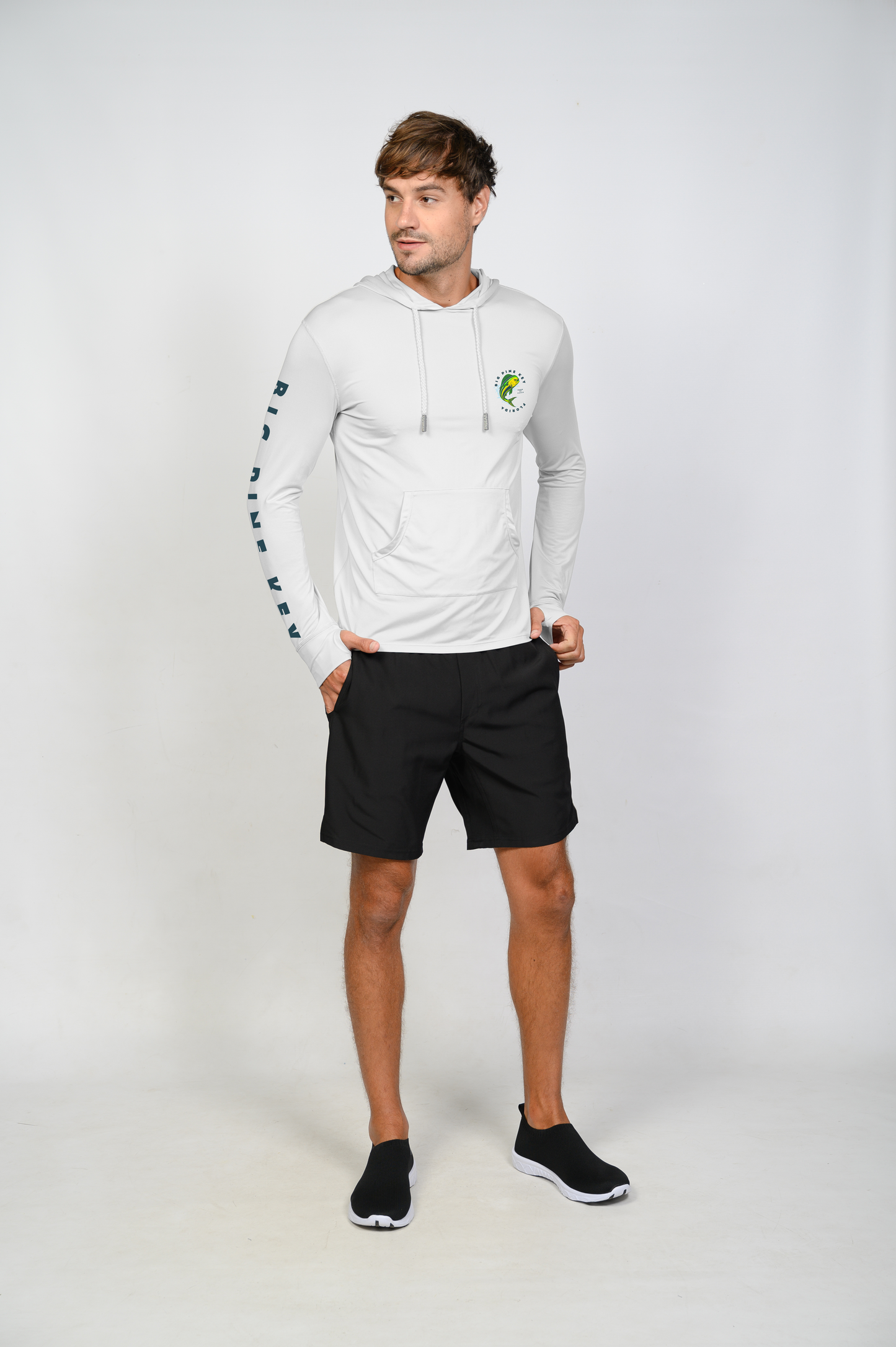 Unisex Hooded Dry Fit Shirt UPF50+- BIG PINE MAHI"