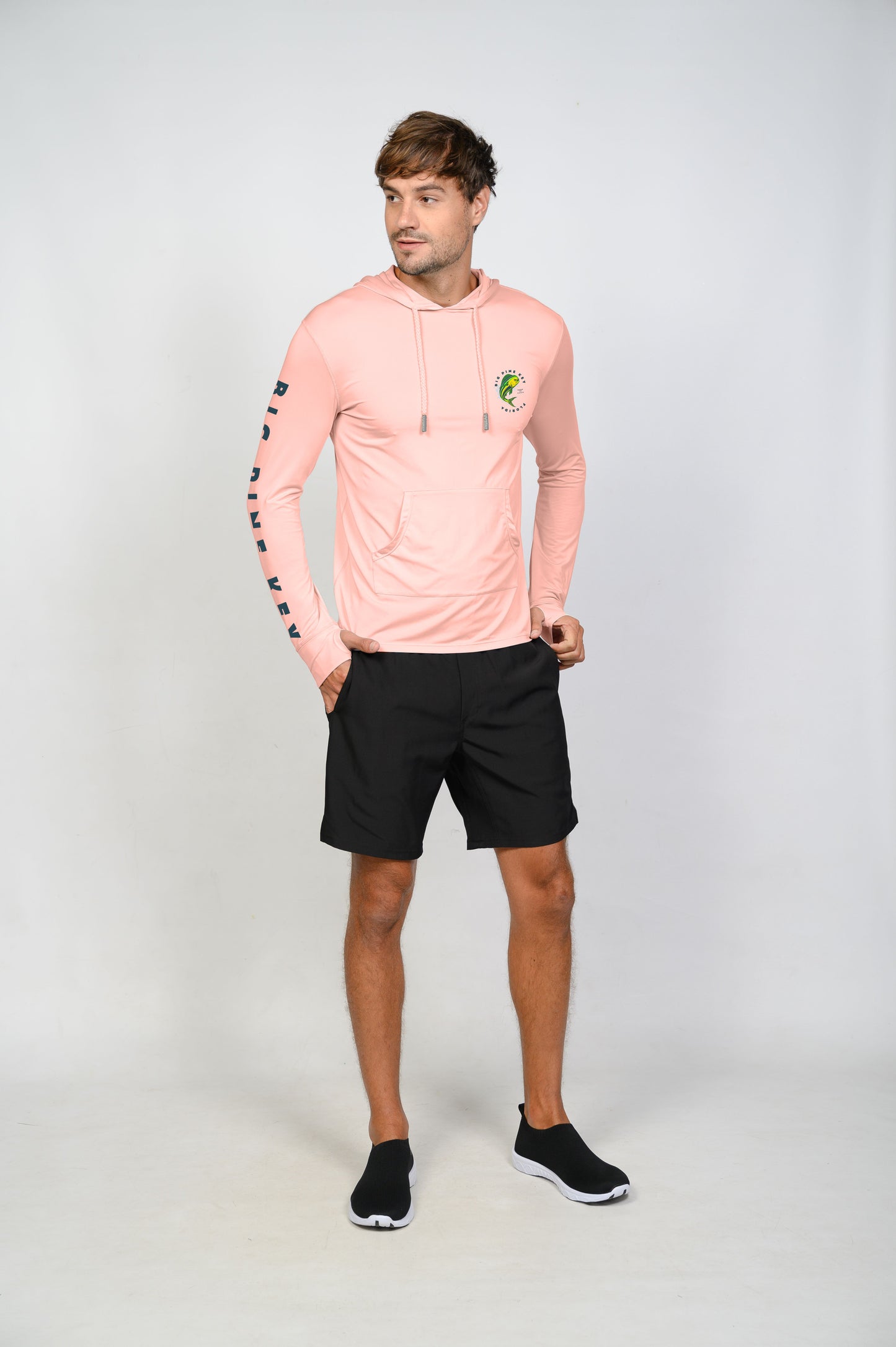Unisex Hooded Dry Fit Shirt UPF50+- BIG PINE MAHI"