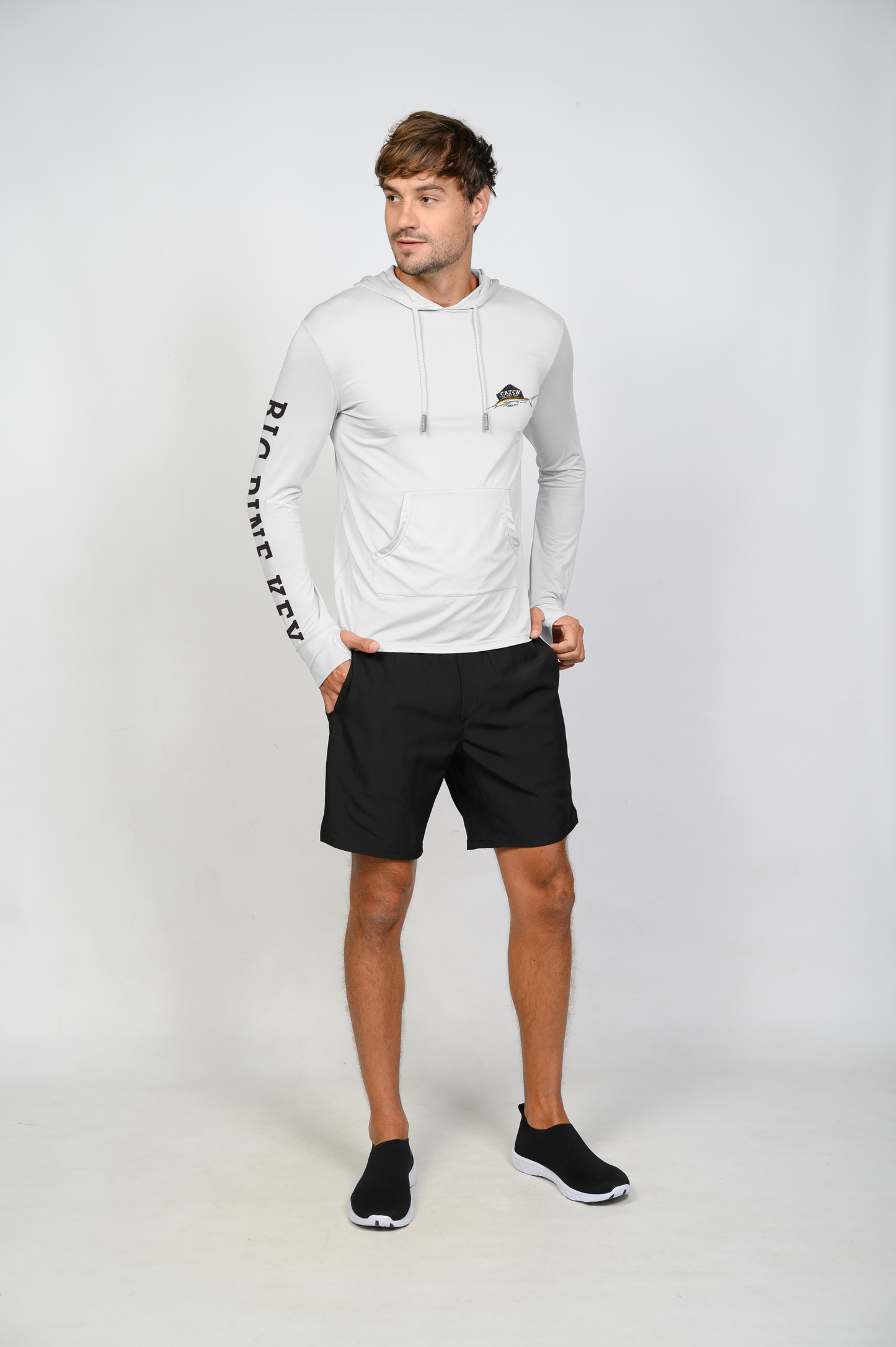 Unisex Hooded Dry Fit Shirt UPF50+ "SAILFISH"