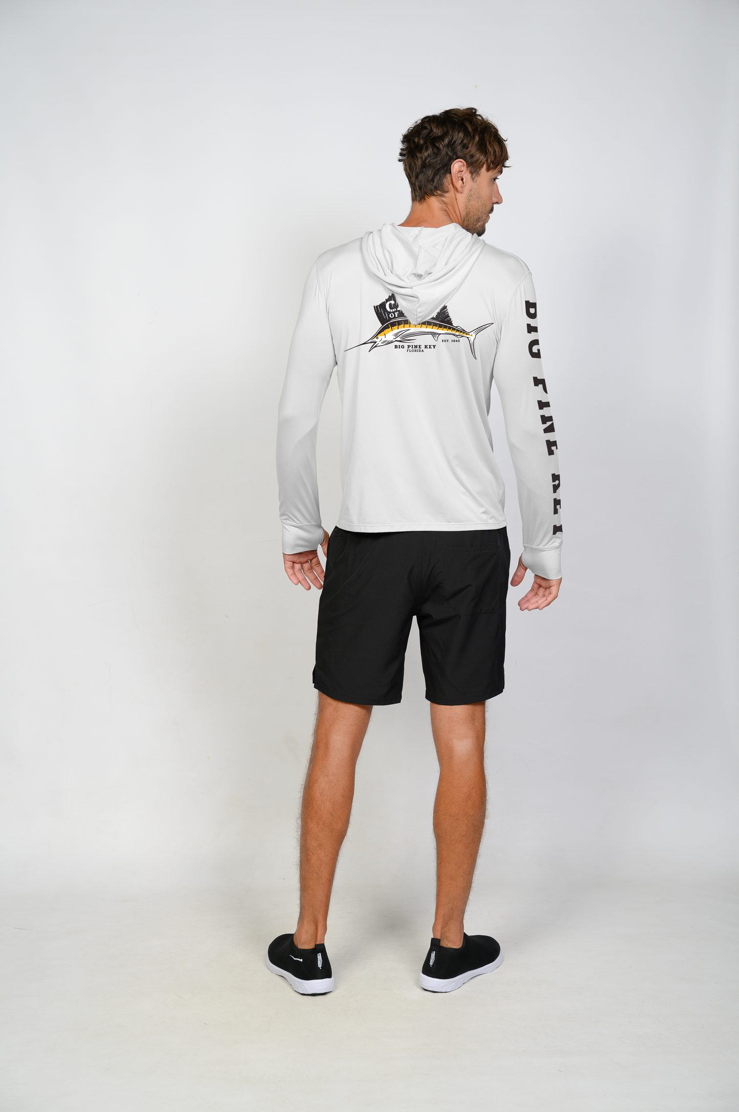 Unisex Hooded Dry Fit Shirt UPF50+ "SAILFISH"