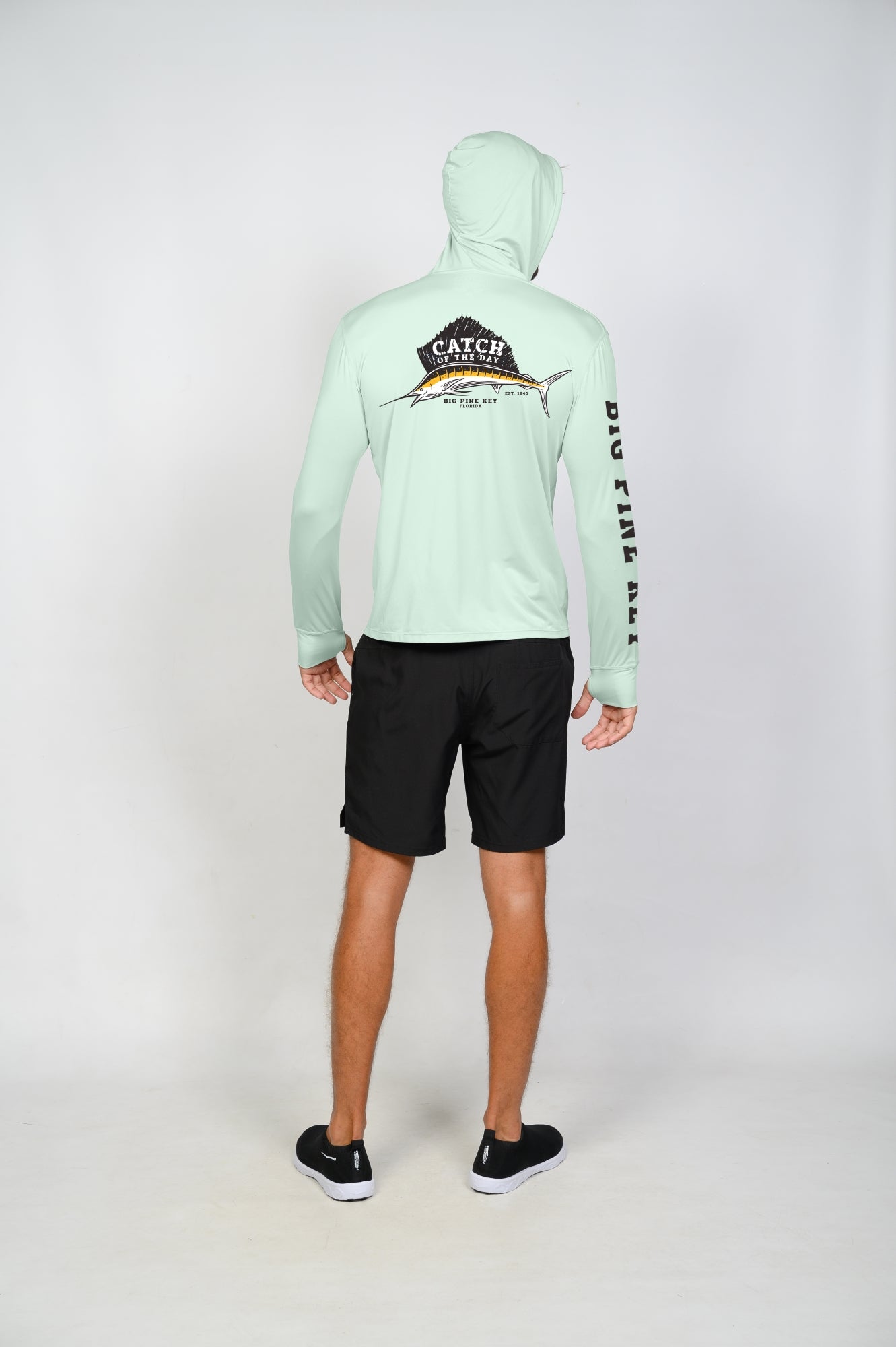 Unisex Hooded Dry Fit Shirt UPF50+ "SAILFISH"