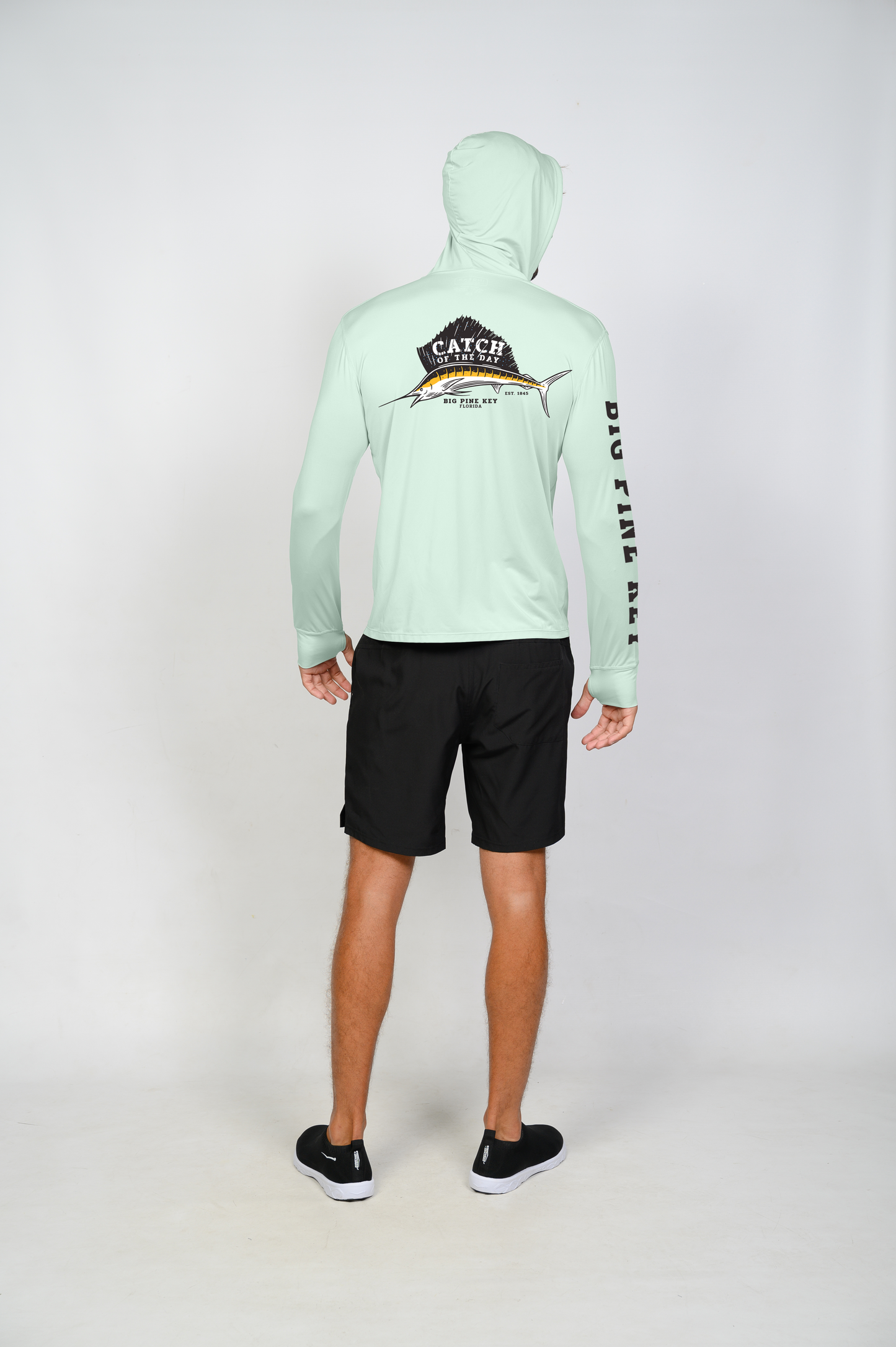 Unisex Hooded Dry Fit Shirt UPF50+ "SAILFISH"