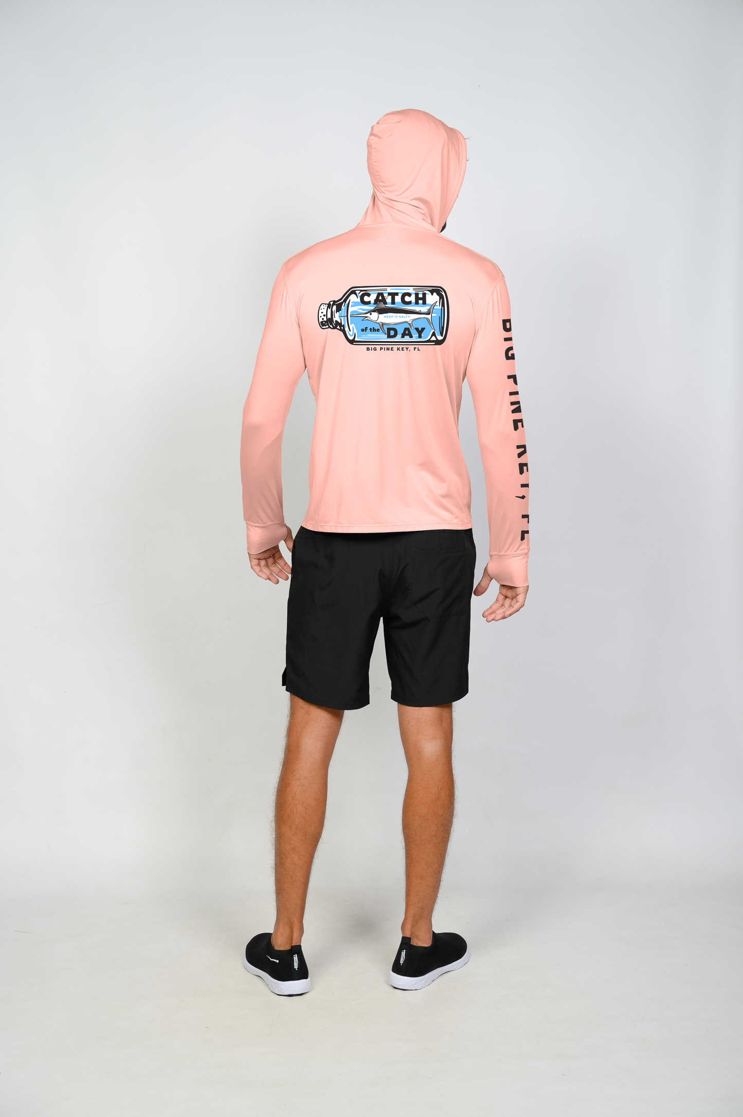Unisex Hooded Dry Fit Shirt UPF50+- "BIG PINE MARLIN"