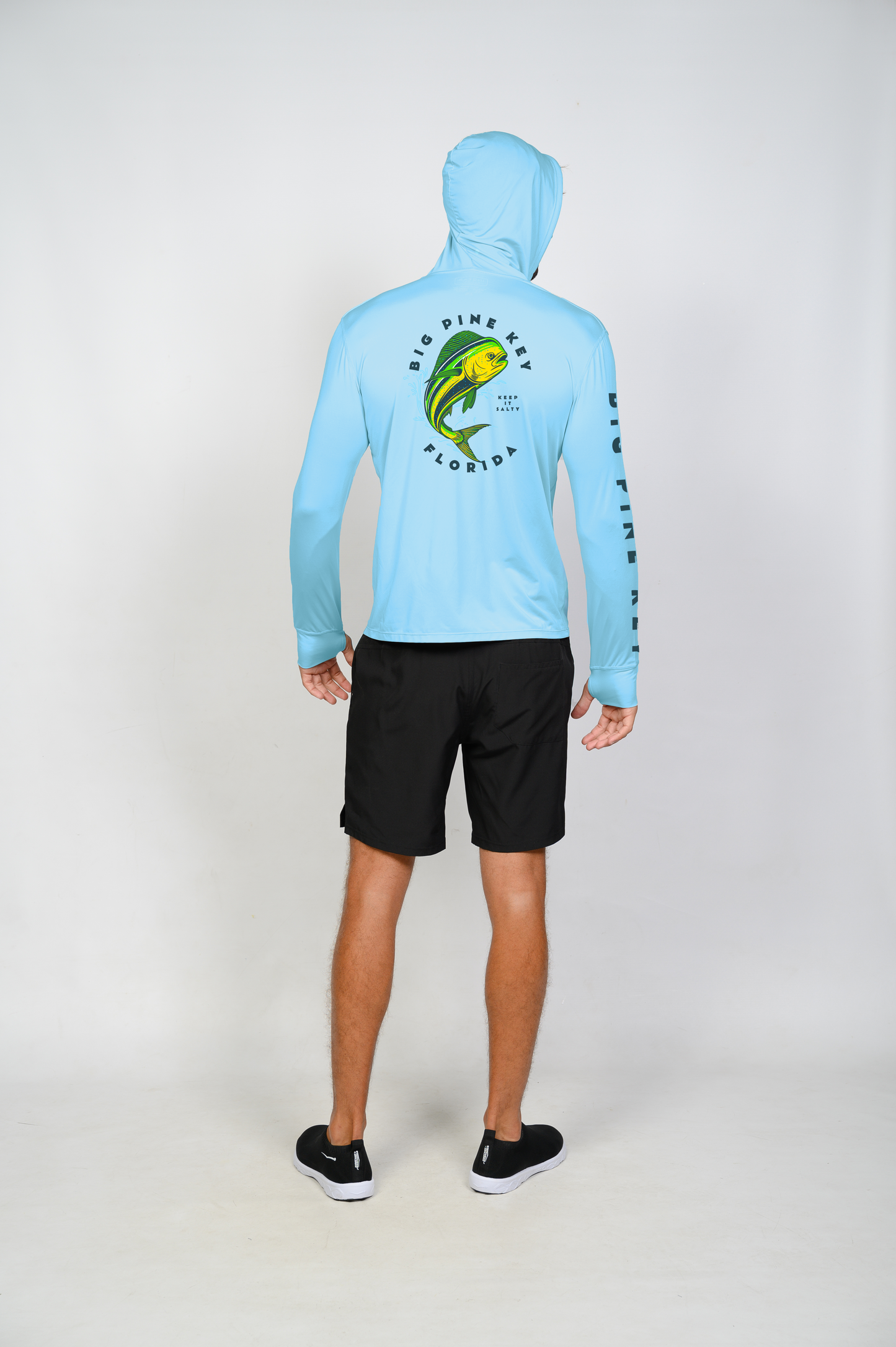 Unisex Hooded Dry Fit Shirt UPF50+- BIG PINE MAHI"