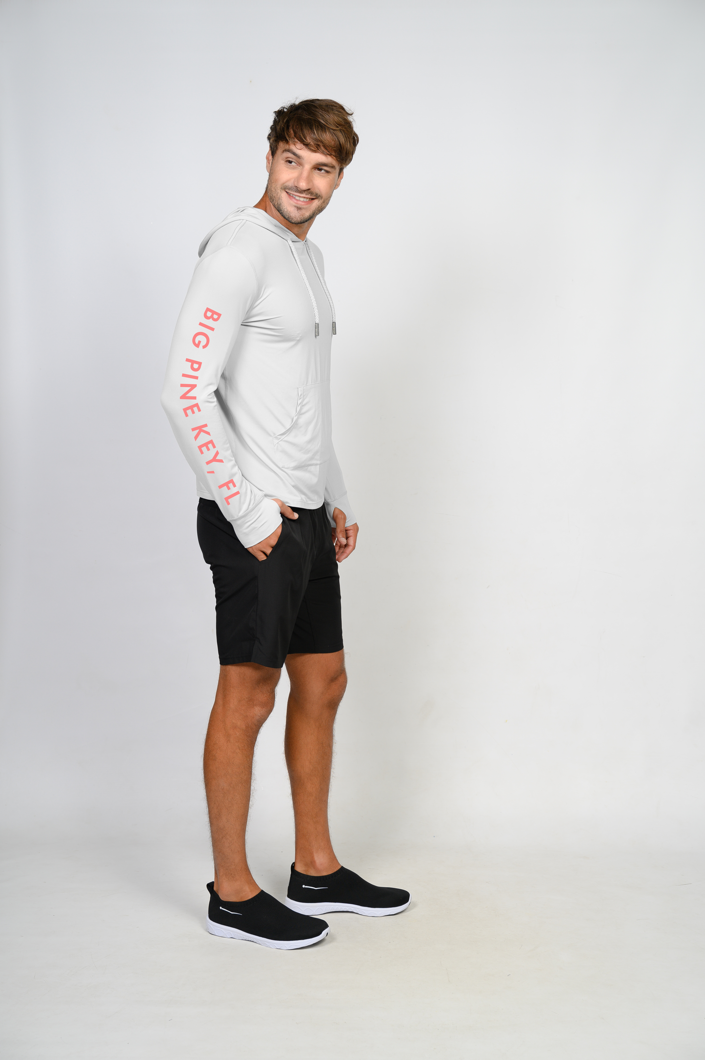 Unisex Hooded Dry Fit Shirt UPF50+- "BIG PINE MARLIN"