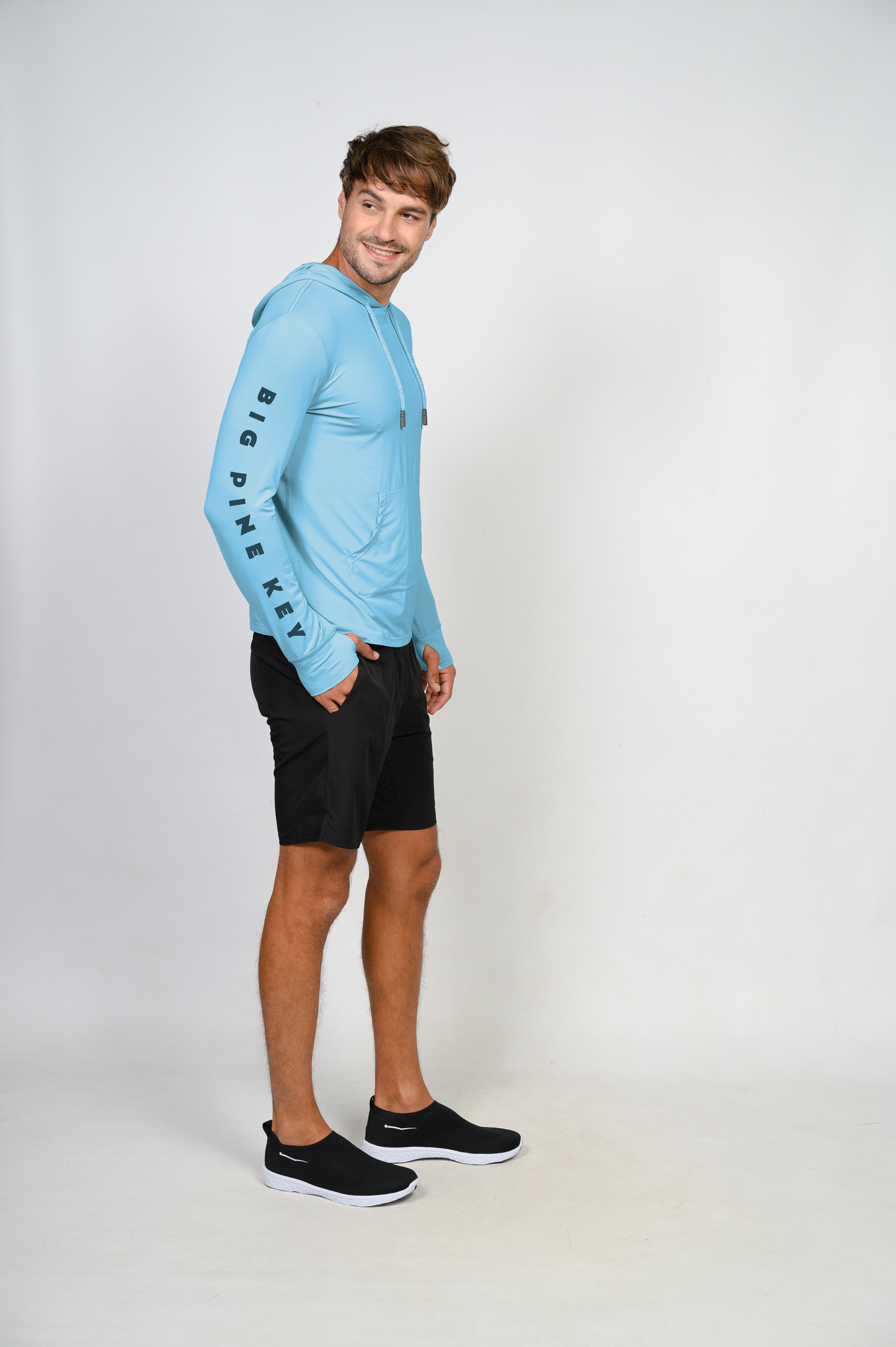 Unisex Hooded Dry Fit Shirt UPF50+- BIG PINE MAHI"