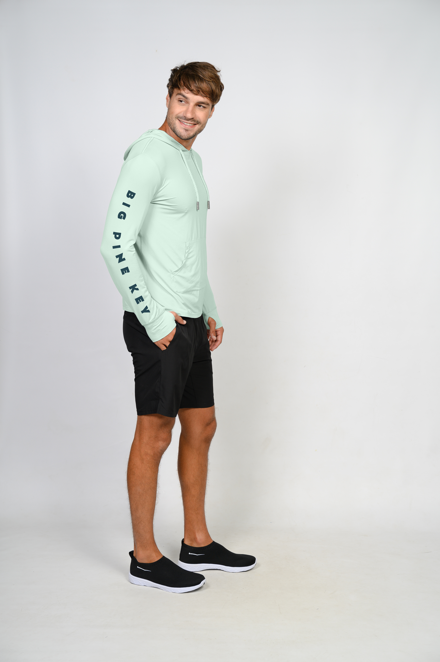 Unisex Hooded Dry Fit Shirt UPF50+- BIG PINE MAHI"