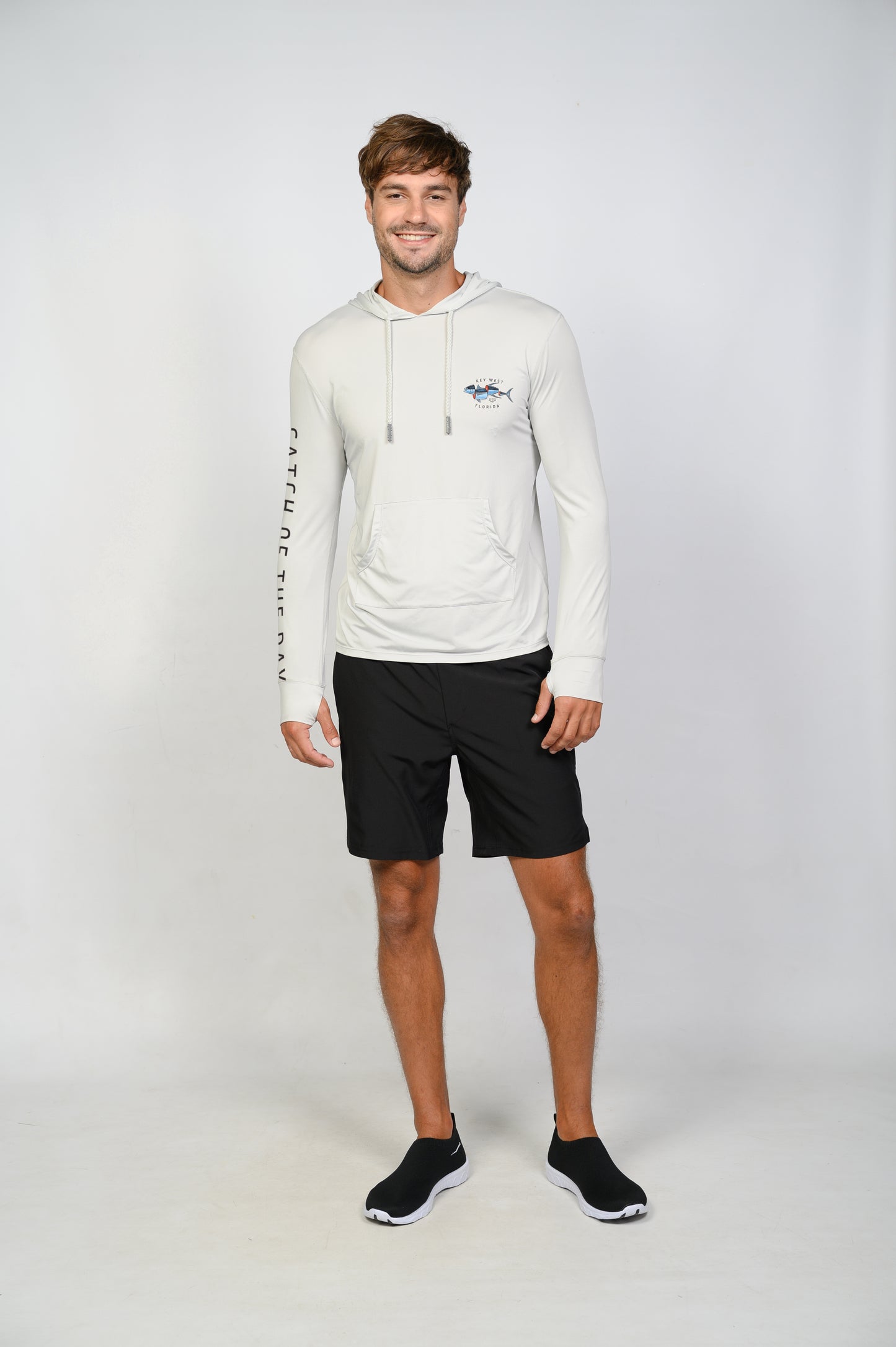 Unisex Hooded Dry Fit Shirt UPF50+ CATCH OF THE DAY