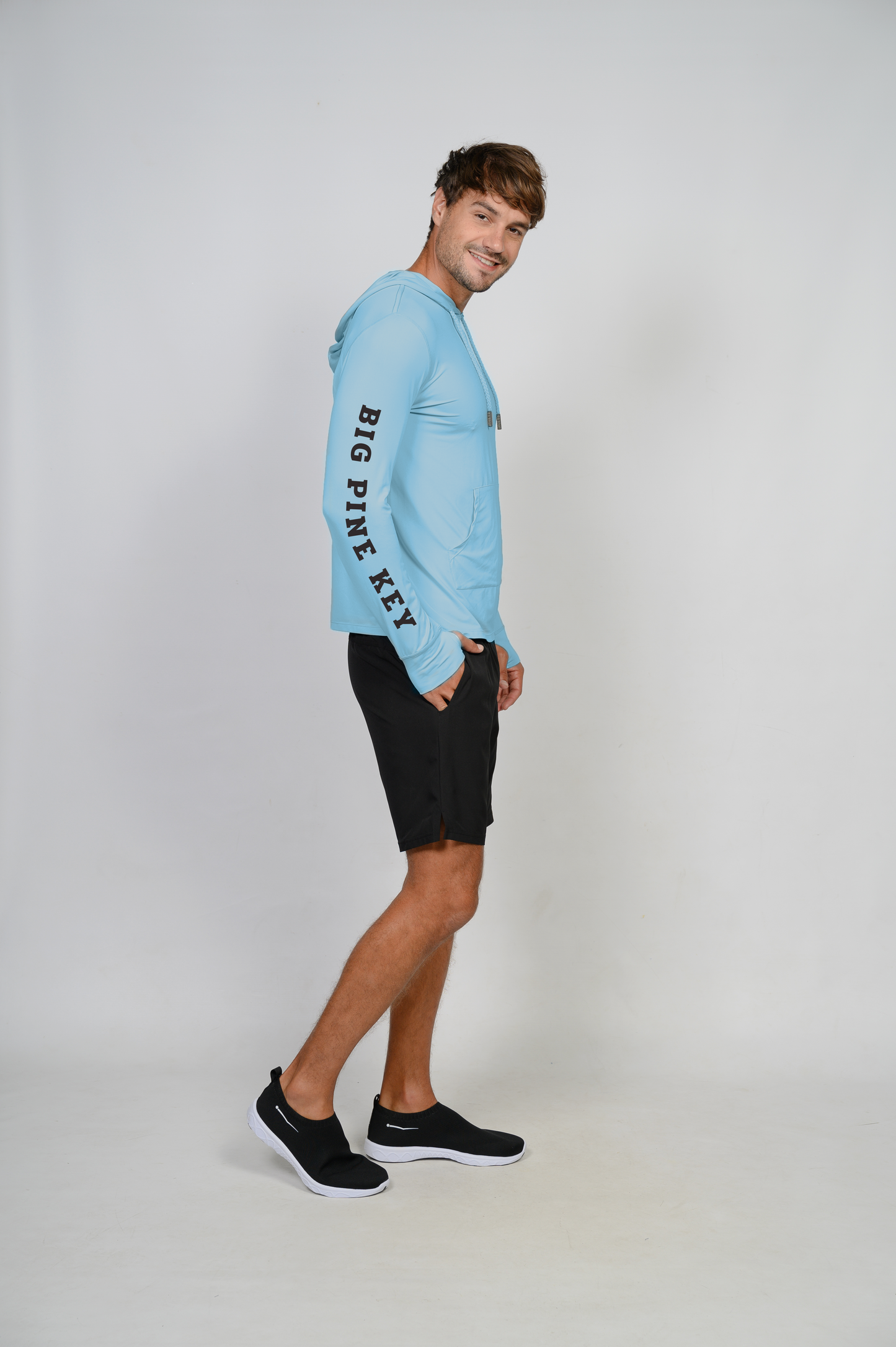 Unisex Hooded Dry Fit Shirt UPF50+ "SAILFISH"