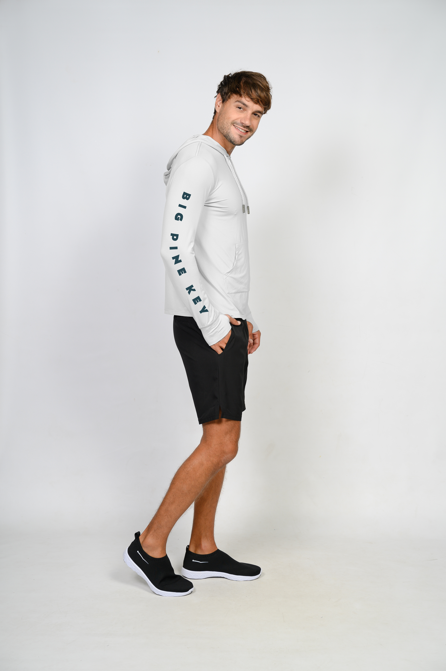 Unisex Hooded Dry Fit Shirt UPF50+- BIG PINE MAHI"