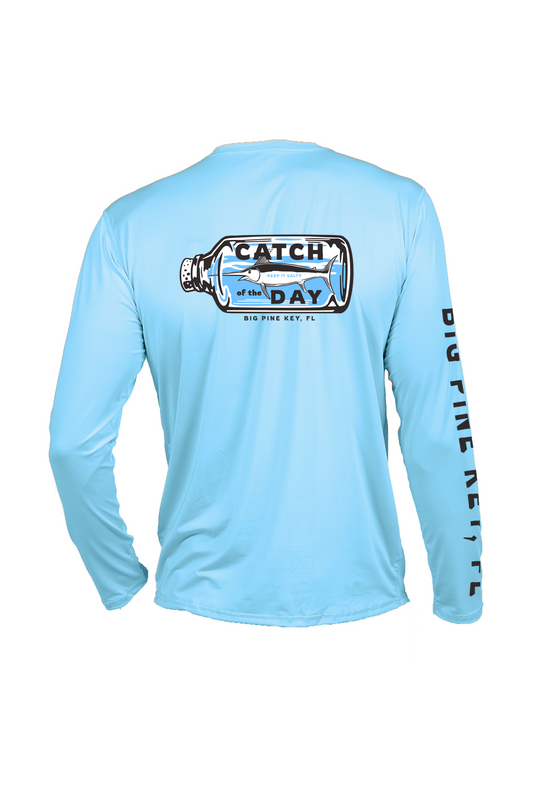 Unisex Dry Fit Shirt UPF50+- "MARLIN IN A BOTTLE"