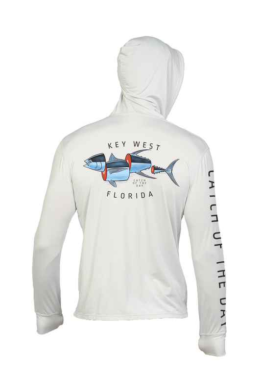 Unisex Hooded Dry Fit Shirt UPF50+ CATCH OF THE DAY