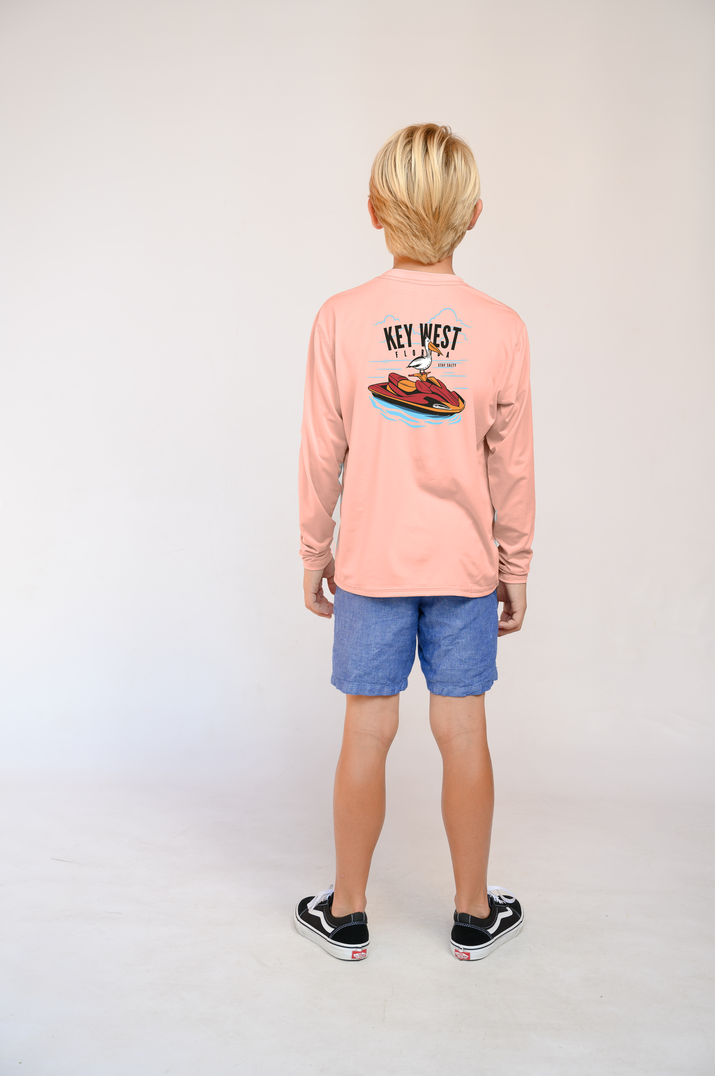 Kids Dry Fit Shirt UPF50+  Key West Jetski Pelican