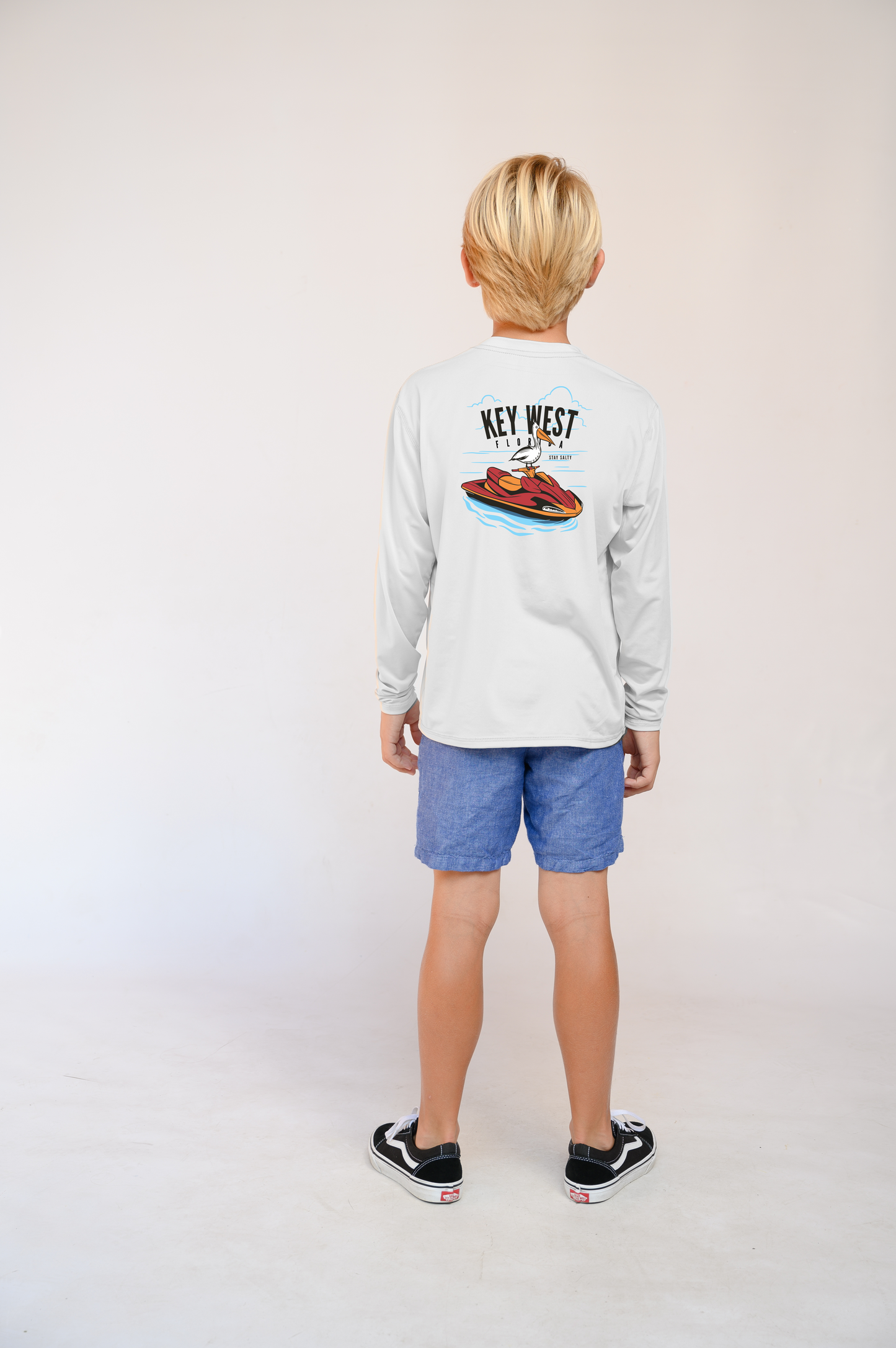 Kids Dry Fit Shirt UPF50+  Key West Jetski Pelican