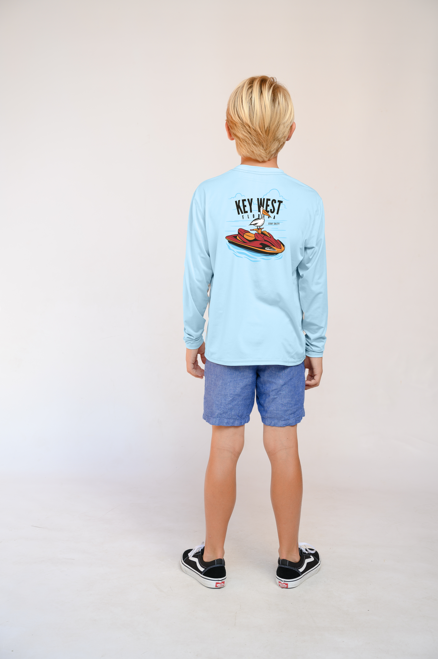 Kids Dry Fit Shirt UPF50+  Key West Jetski Pelican