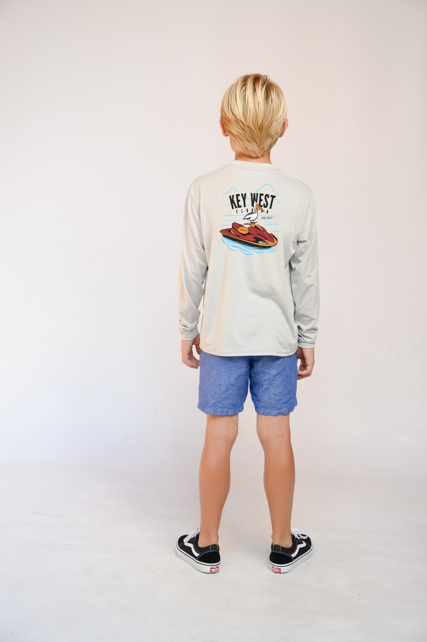 Kids Dry Fit Shirt UPF50+  Key West Jetski Pelican