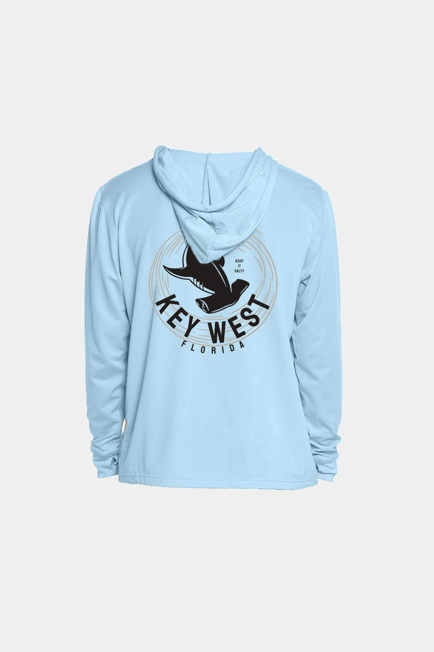 Kids Hooded Dry Fit Shirts UPF50+ KEY WEST HAMMERHEAD