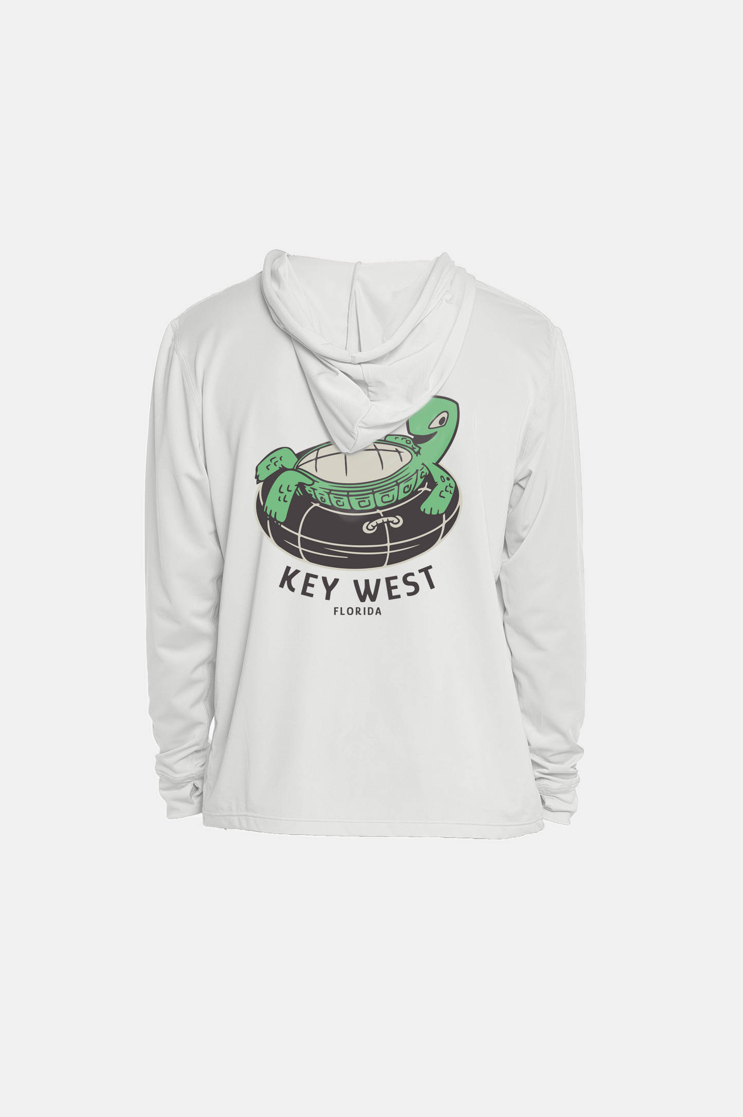 Kids Hooded Dry Fit Shirts UPF50+ Key West Turtle