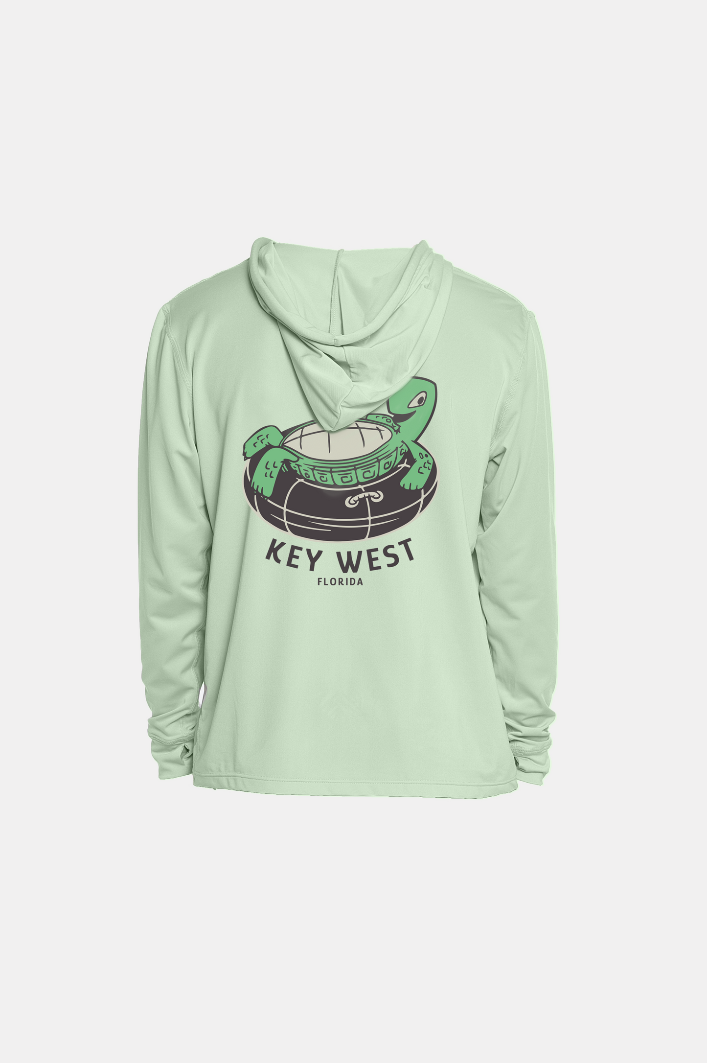 Kids Hooded Dry Fit Shirts UPF50+ Key West Turtle