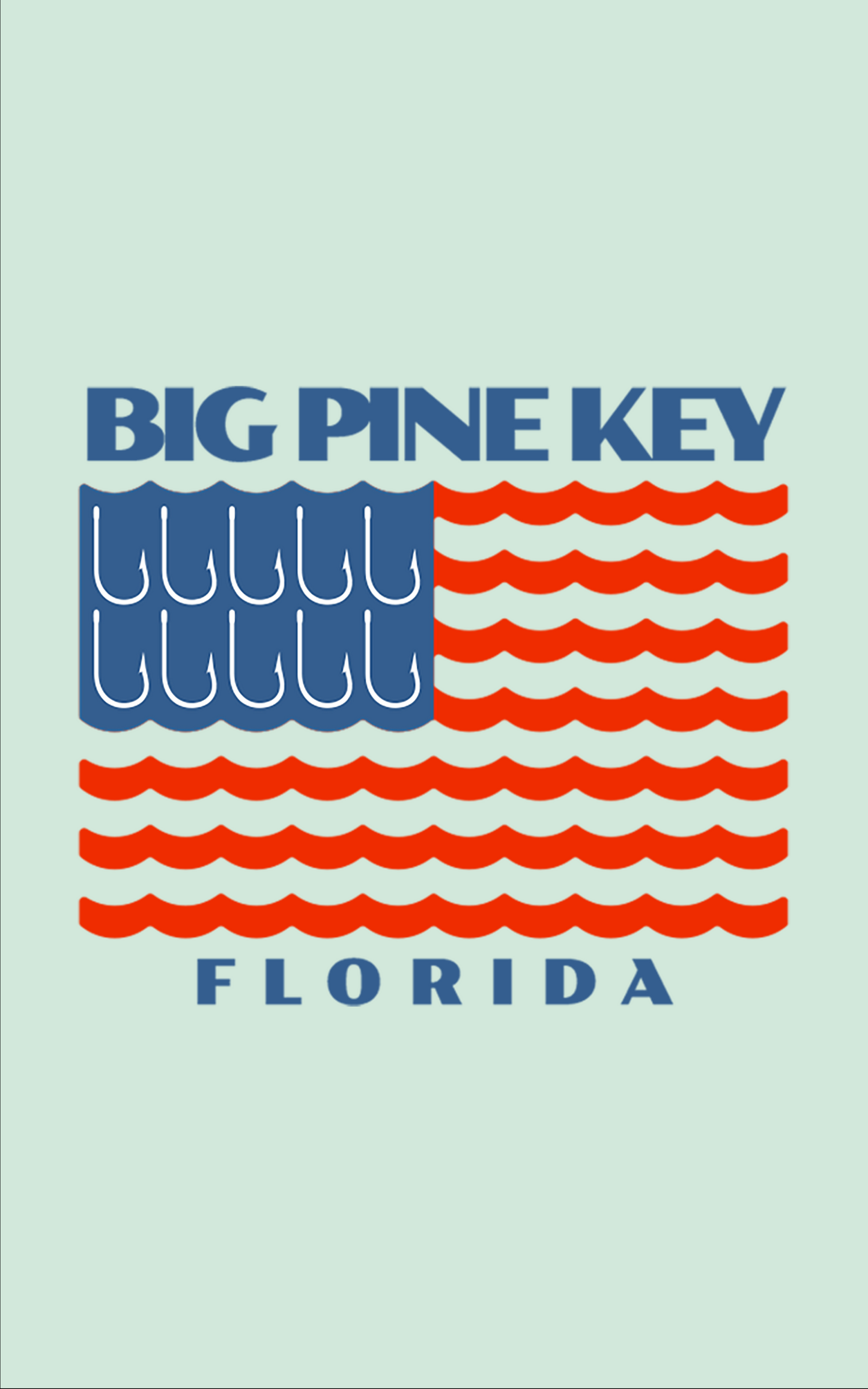 Unisex Hooded Dry Fit Shirt UPF50+- "BIG PINE FLAG"
