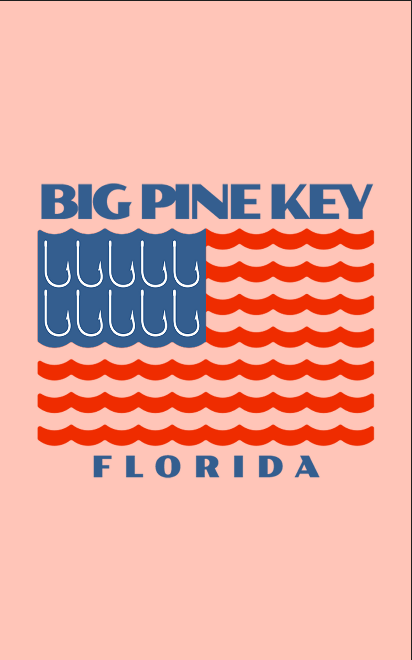 Unisex Hooded Dry Fit Shirt UPF50+- "BIG PINE FLAG"