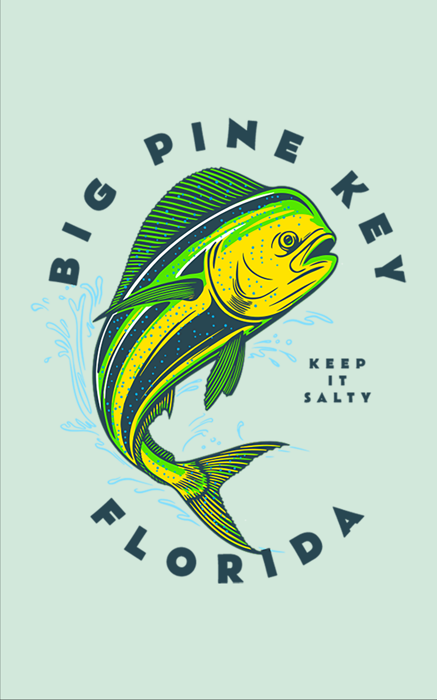 Unisex Hooded Dry Fit Shirt UPF50+- BIG PINE MAHI"