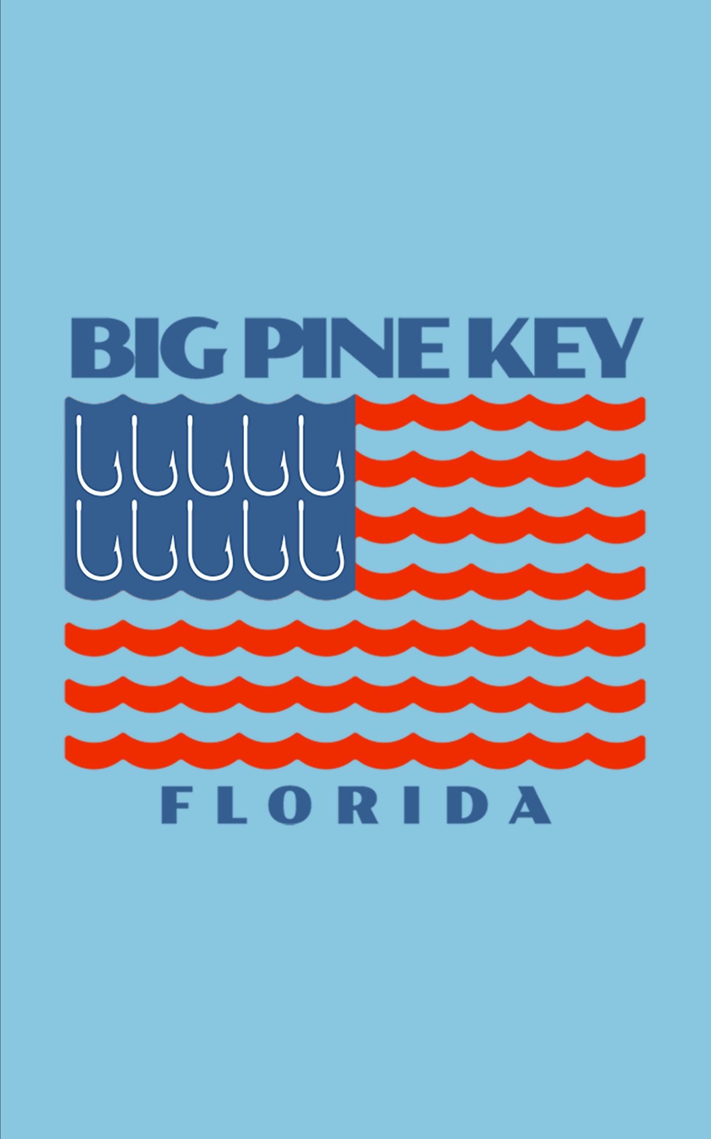 Unisex Hooded Dry Fit Shirt UPF50+- "BIG PINE FLAG"