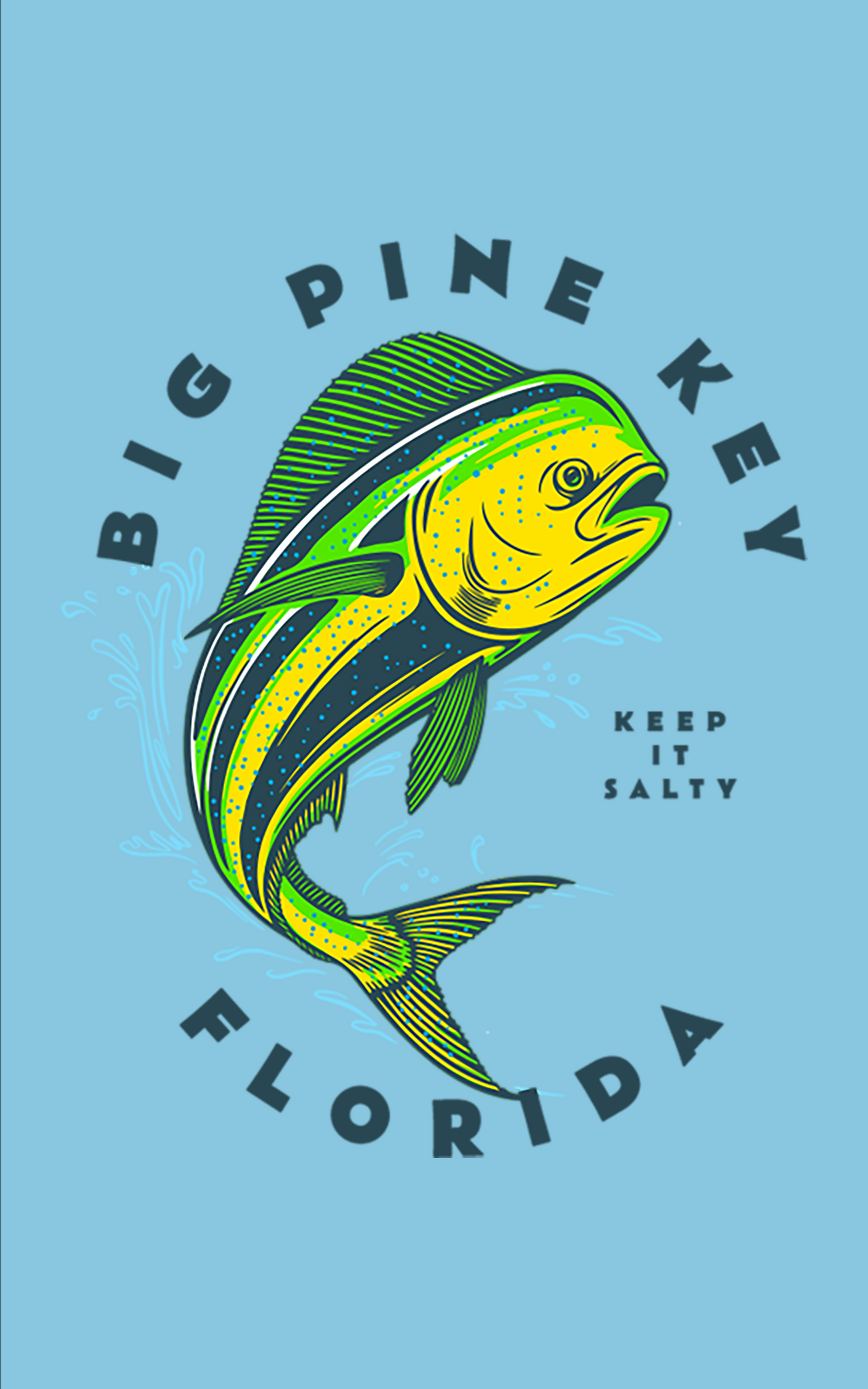 Unisex Hooded Dry Fit Shirt UPF50+- BIG PINE MAHI"