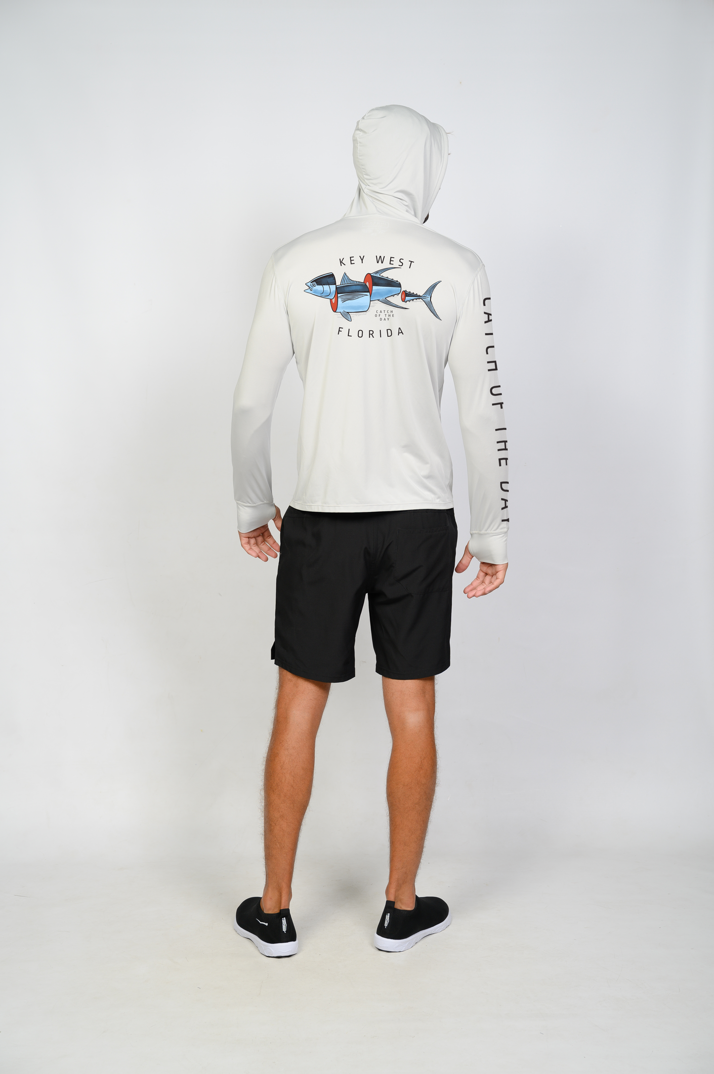 Unisex Hooded Dry Fit Shirt UPF50+ CATCH OF THE DAY