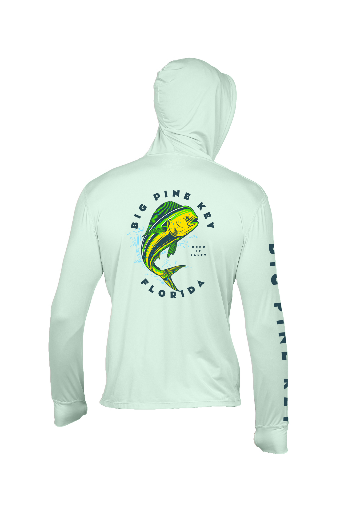 Unisex Hooded Dry Fit Shirt UPF50+- BIG PINE MAHI"