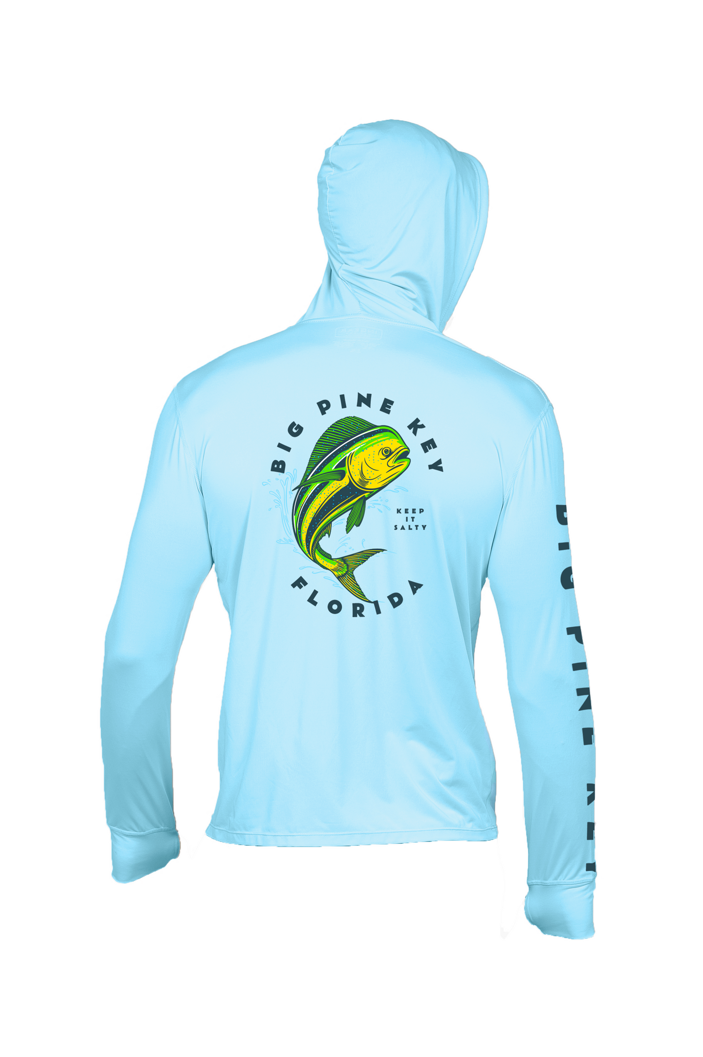 Unisex Hooded Dry Fit Shirt UPF50+- BIG PINE MAHI"