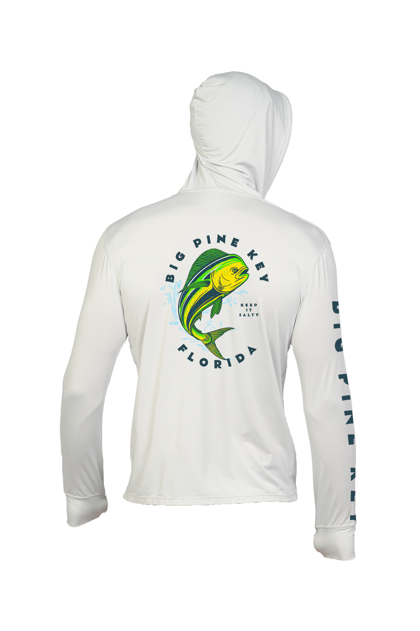 Unisex Hooded Dry Fit Shirt UPF50+- BIG PINE MAHI"