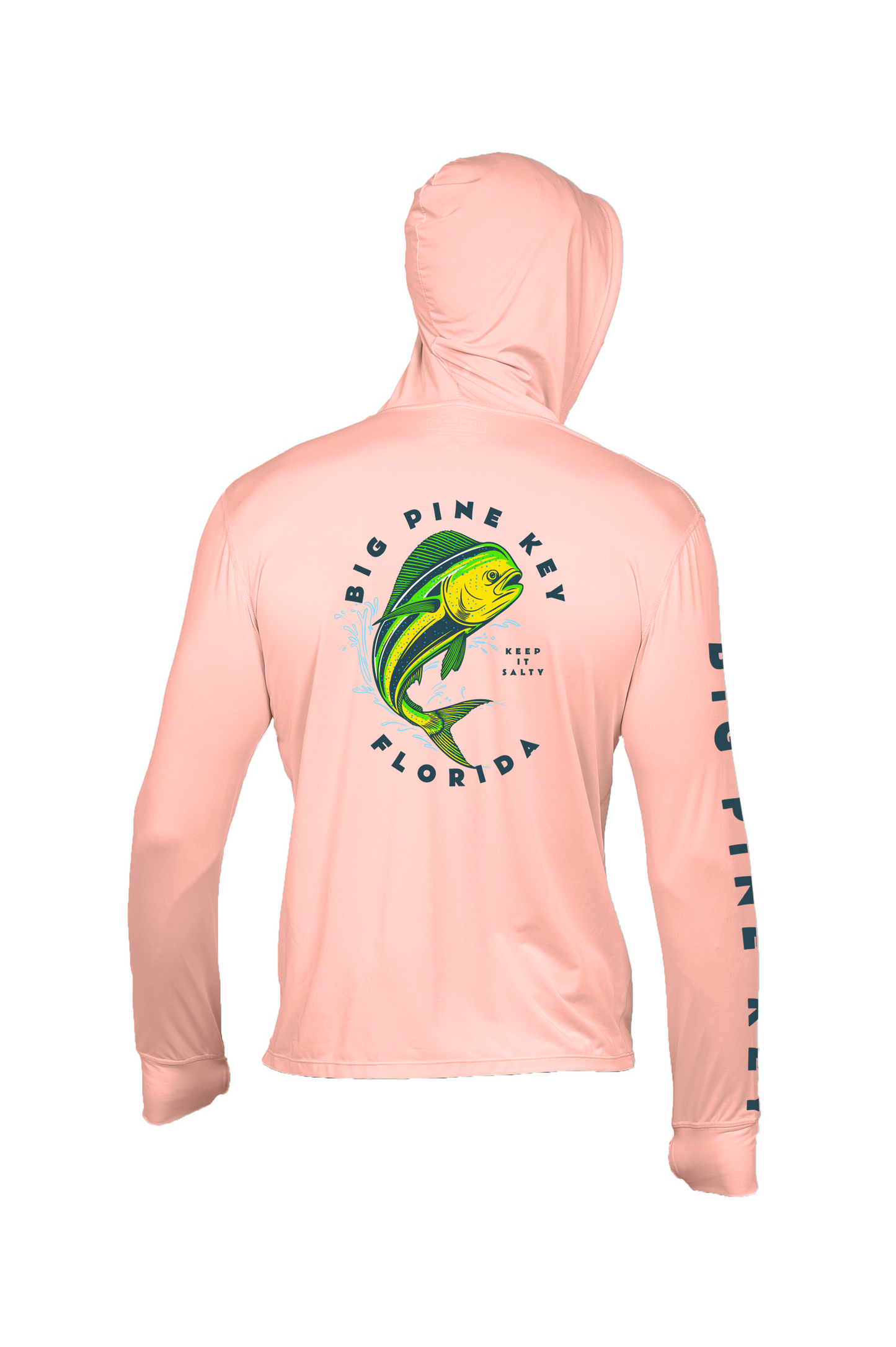 Unisex Hooded Dry Fit Shirt UPF50+- BIG PINE MAHI"