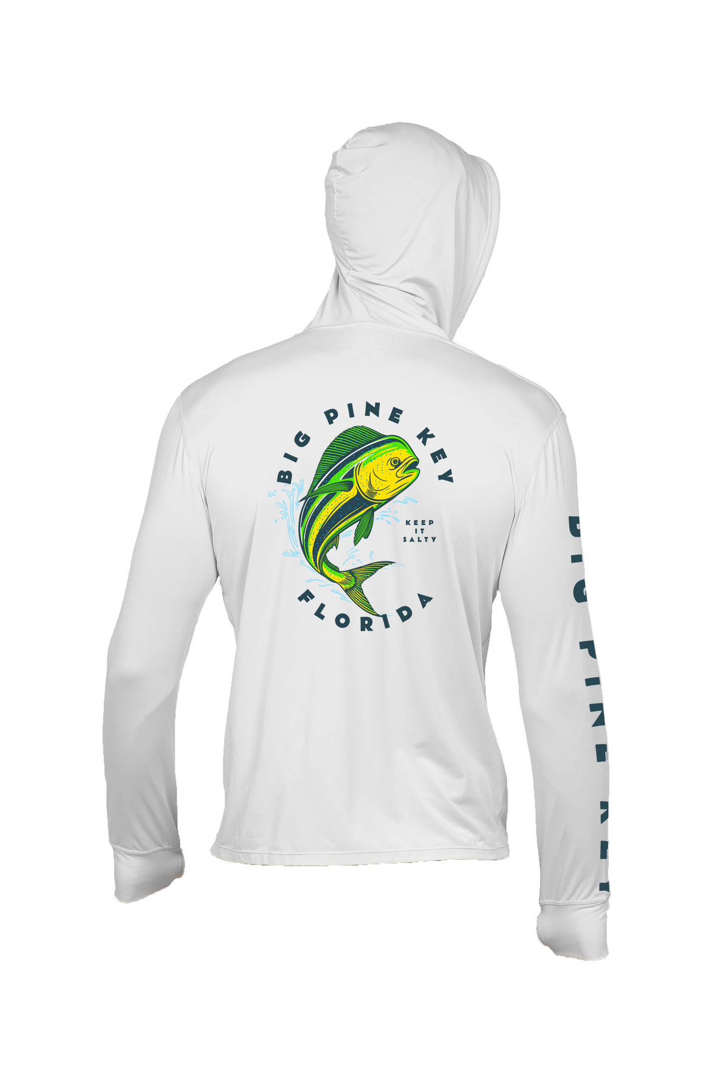 Unisex Hooded Dry Fit Shirt UPF50+- BIG PINE MAHI"