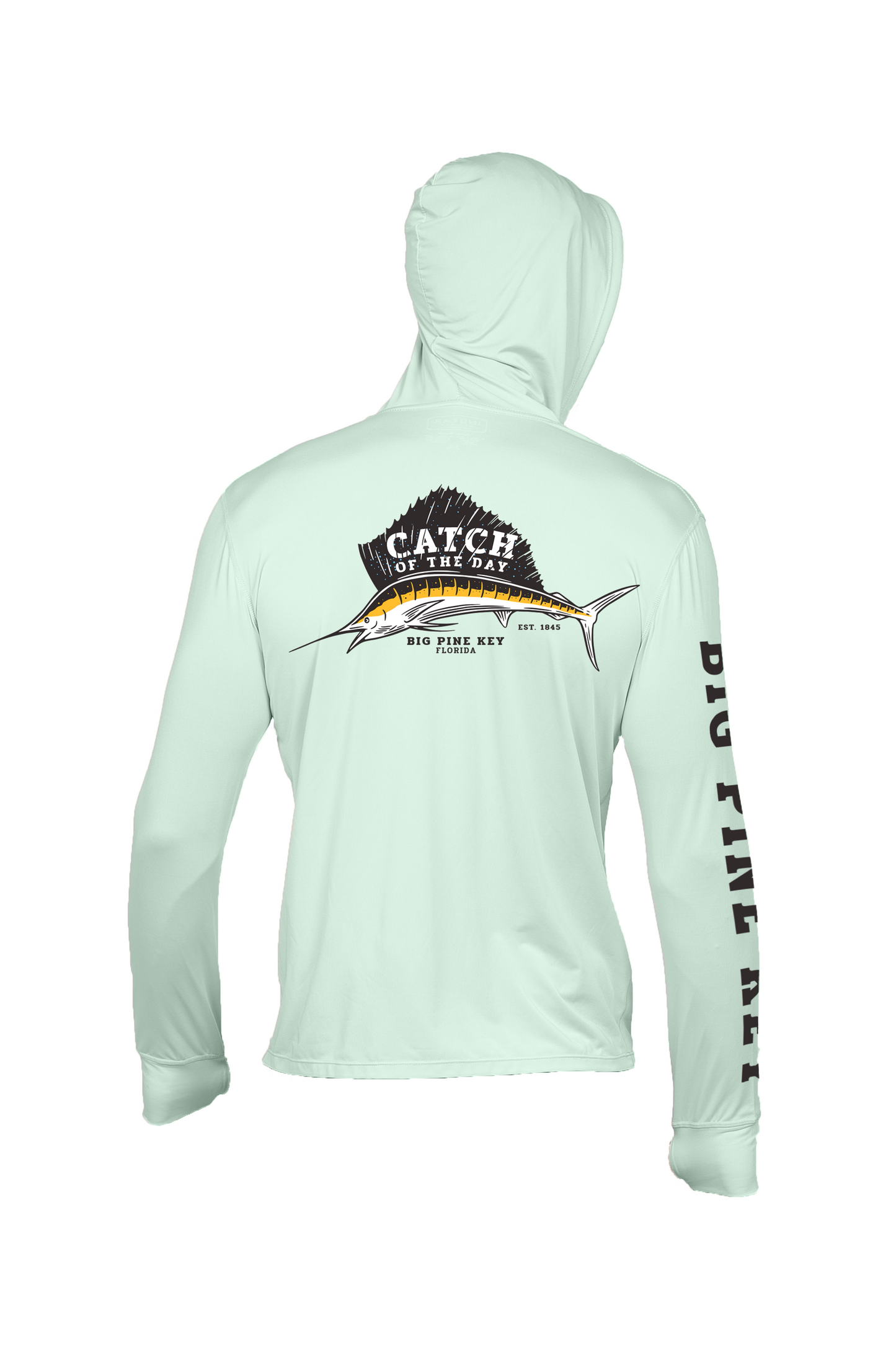 Unisex Hooded Dry Fit Shirt UPF50+ "SAILFISH"