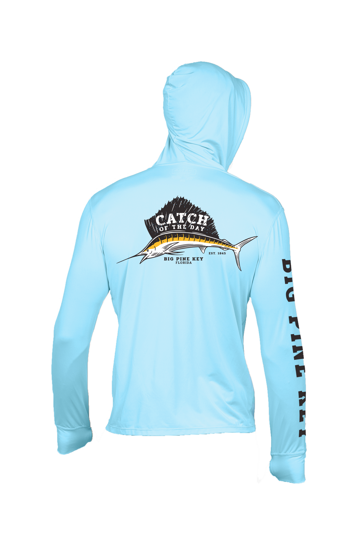 Unisex Hooded Dry Fit Shirt UPF50+ "SAILFISH"