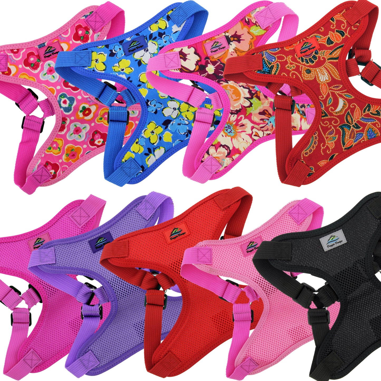 Wrap and Snap Choke Free Dog Harness by Doggie Design - Maui Pink