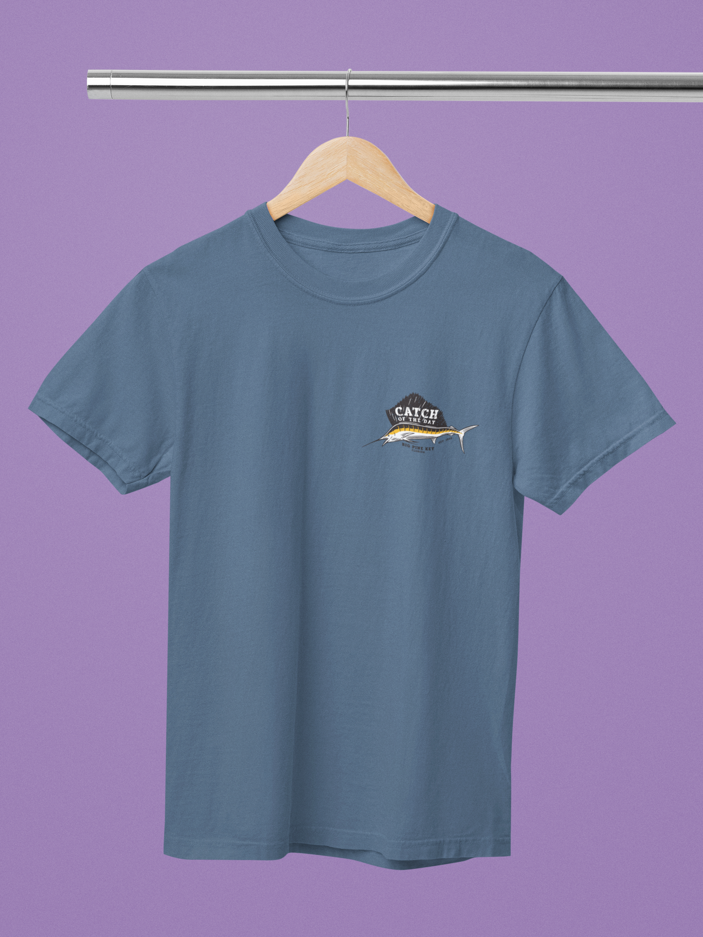 Garment Dyed Tee- CATCH OF THE DAY SAILFISH