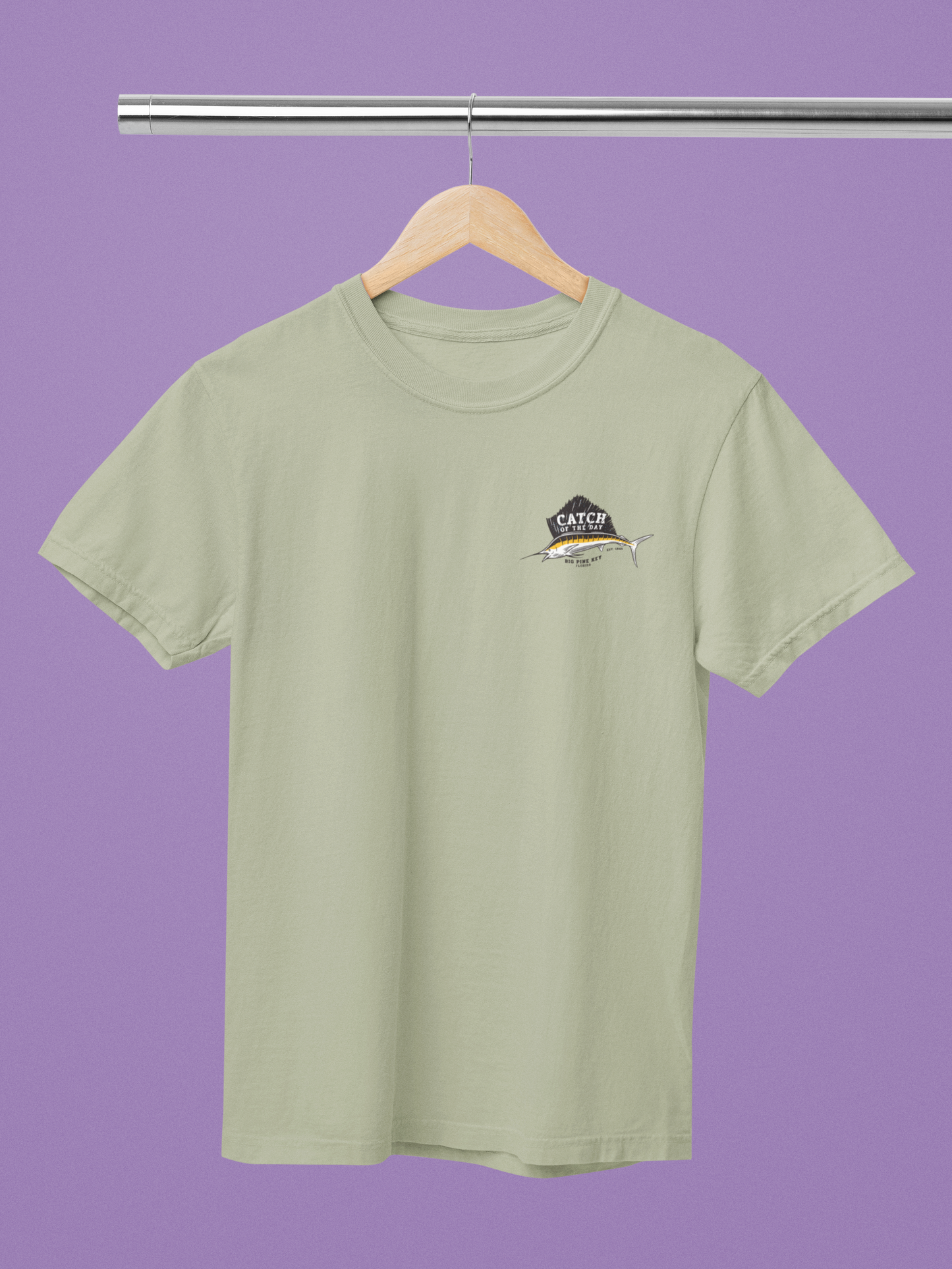Garment Dyed Tee- CATCH OF THE DAY SAILFISH