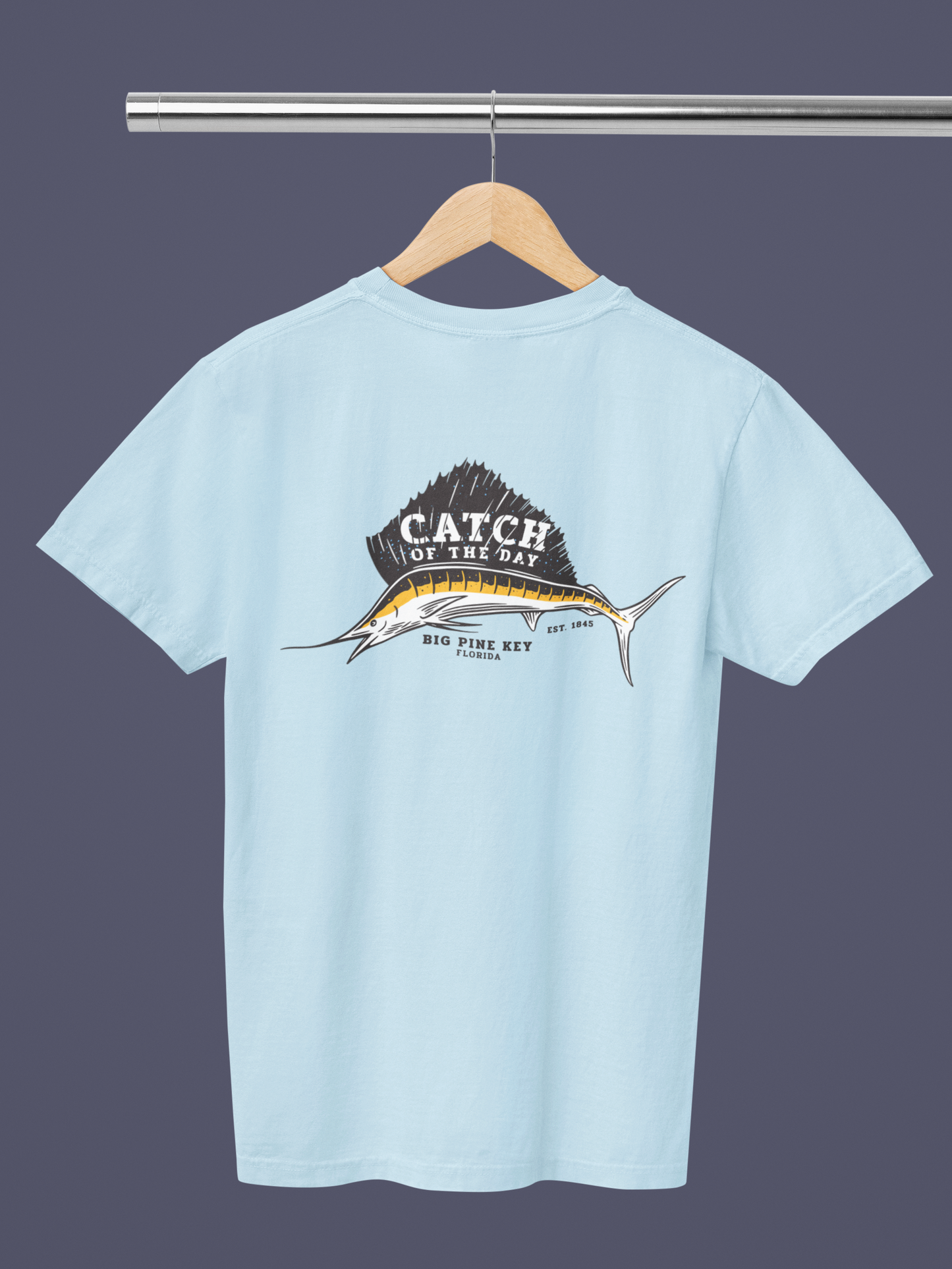Garment Dyed Tee- CATCH OF THE DAY SAILFISH