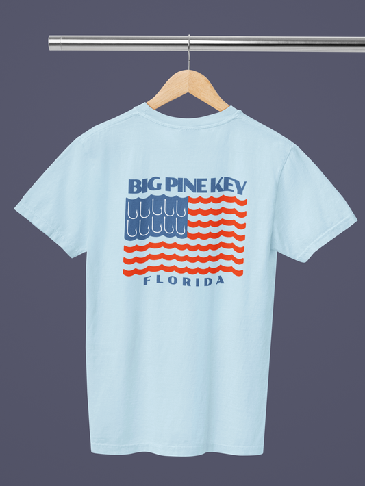Garment Dyed Tee- BIG PINE FLAG