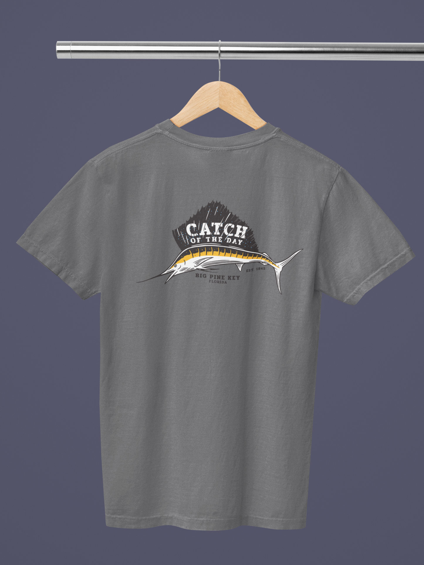 Garment Dyed Tee- CATCH OF THE DAY SAILFISH