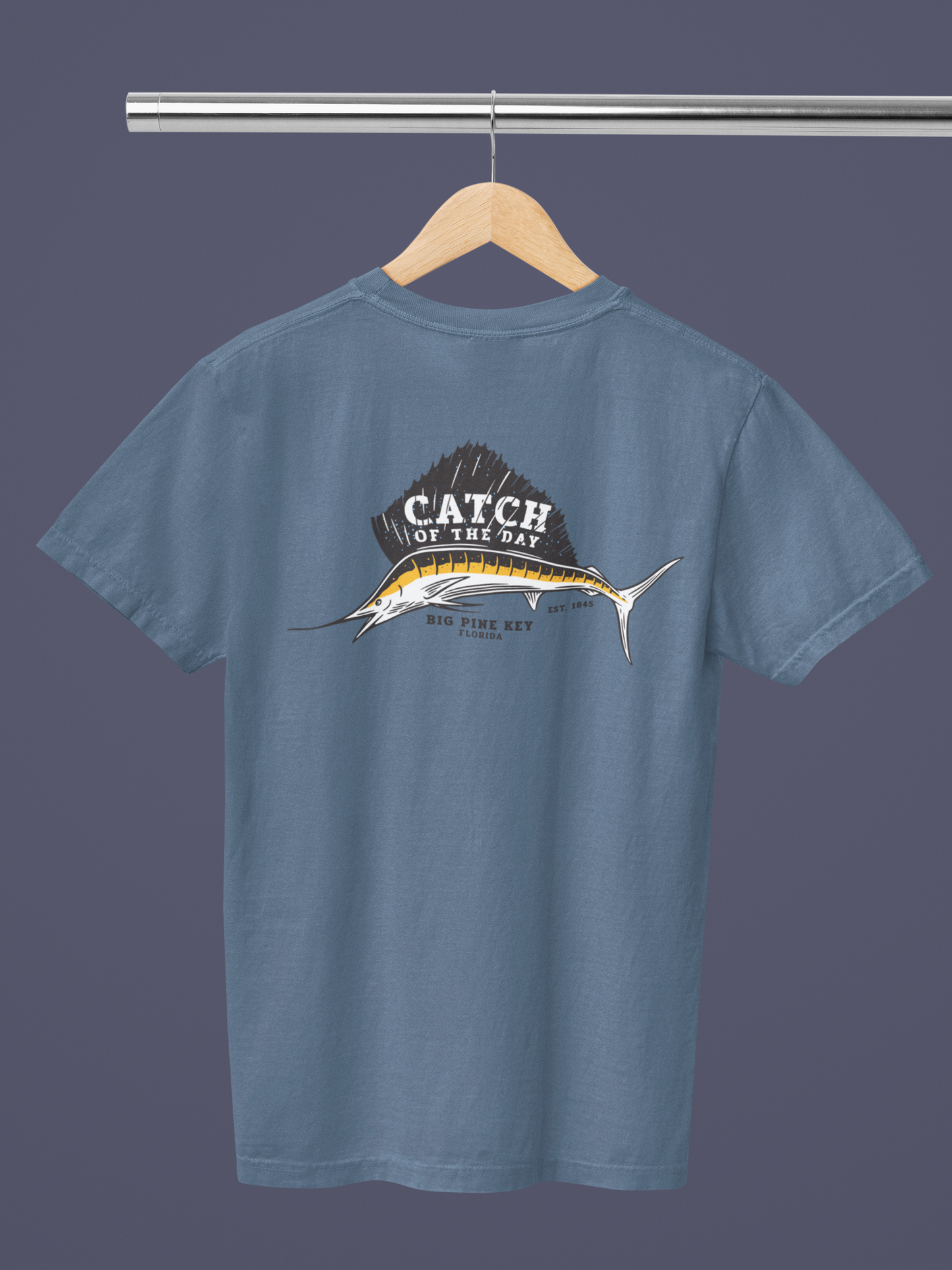 Garment Dyed Tee- CATCH OF THE DAY SAILFISH